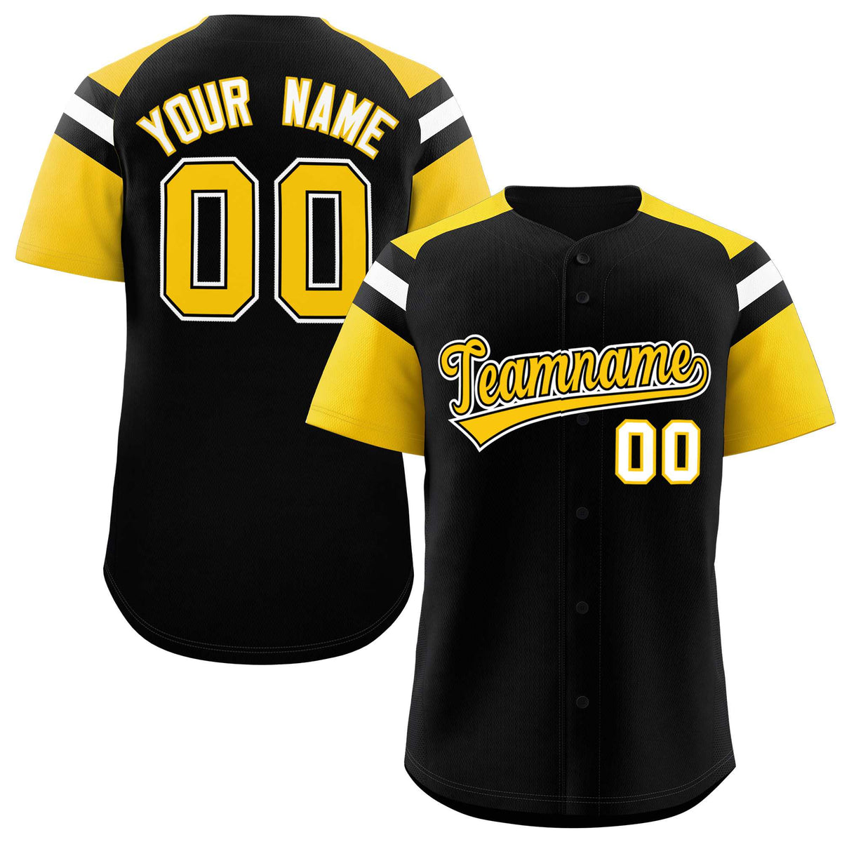 Custom-Black-Gold-Contrast-Raglan-Sleeves-Authentic-Baseball-Jersey-041