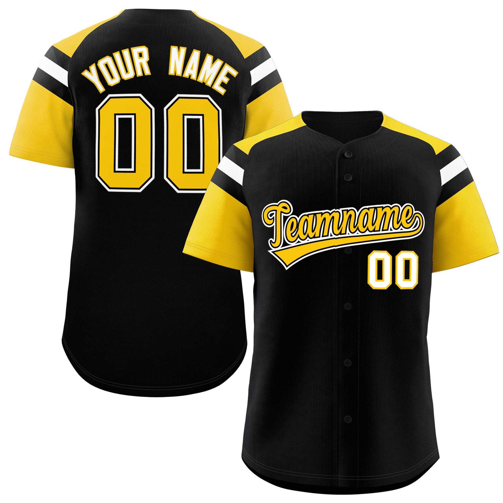 Custom-Black-Gold-Contrast-Raglan-Sleeves-Authentic-Baseball-Jersey-041