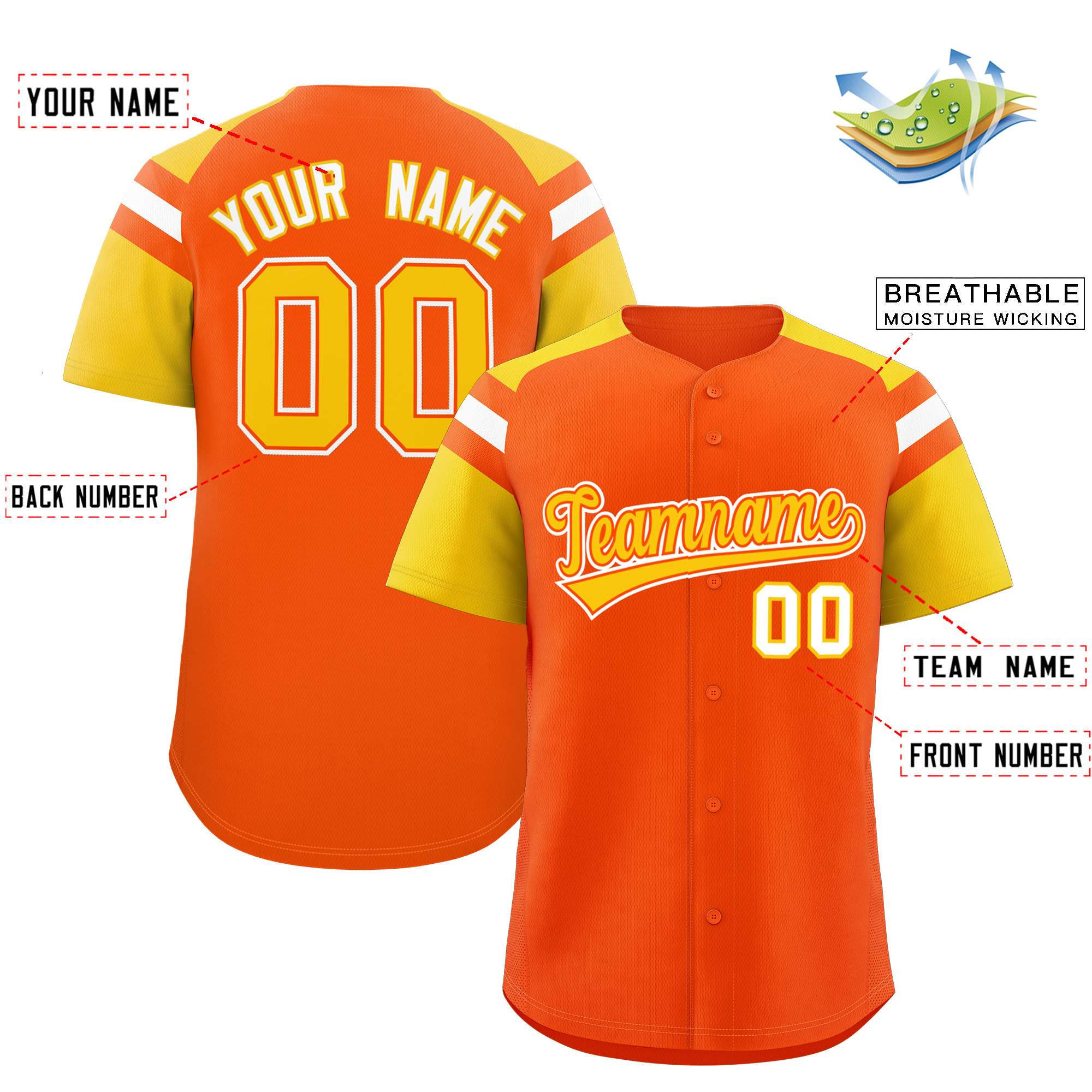 Custom-Orange-Gold-Contrast-Raglan-Sleeves-Authentic-Baseball-Jersey-049