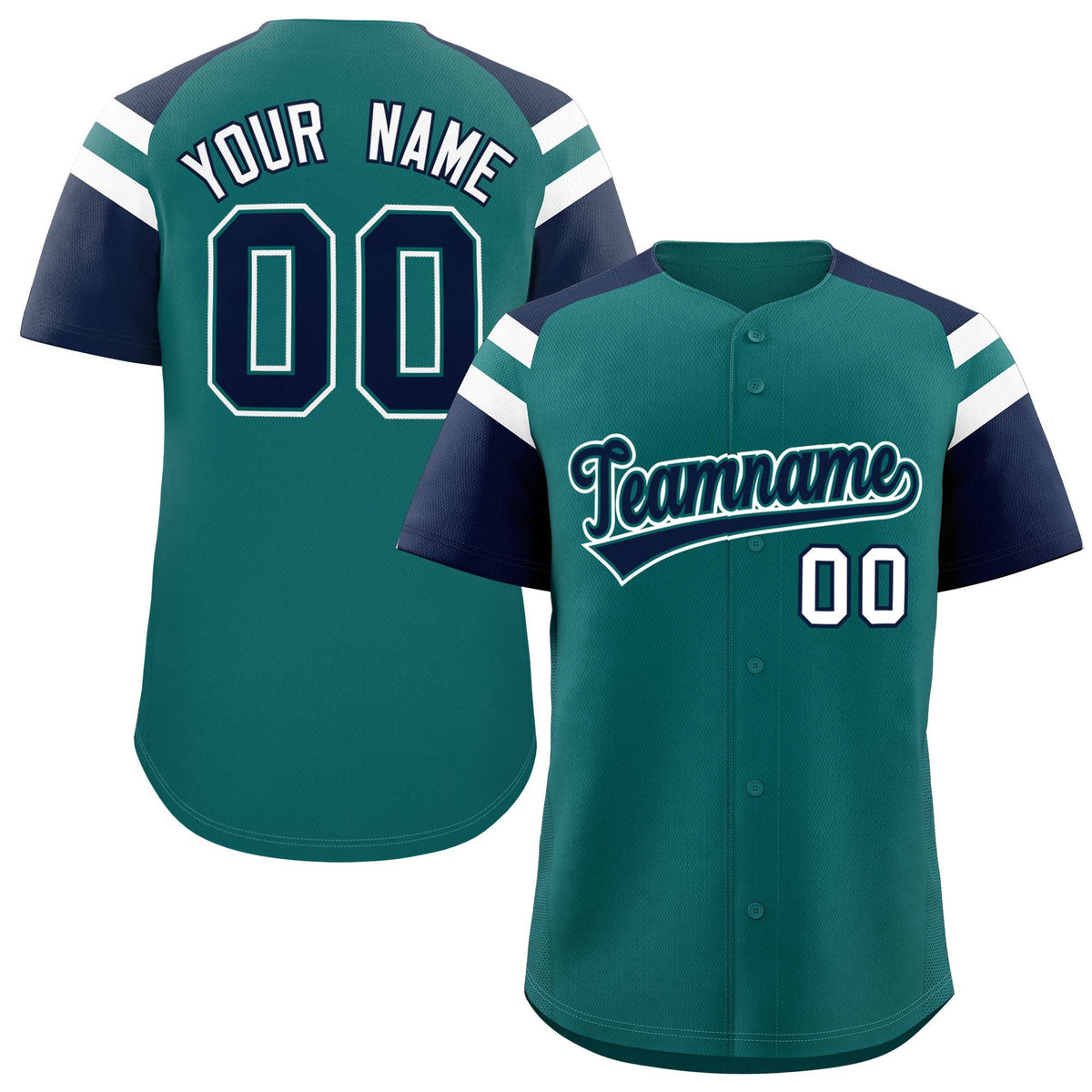 Custom-Aqua-Navy-Contrast-Raglan-Sleeves-Authentic-Baseball-Jersey-062