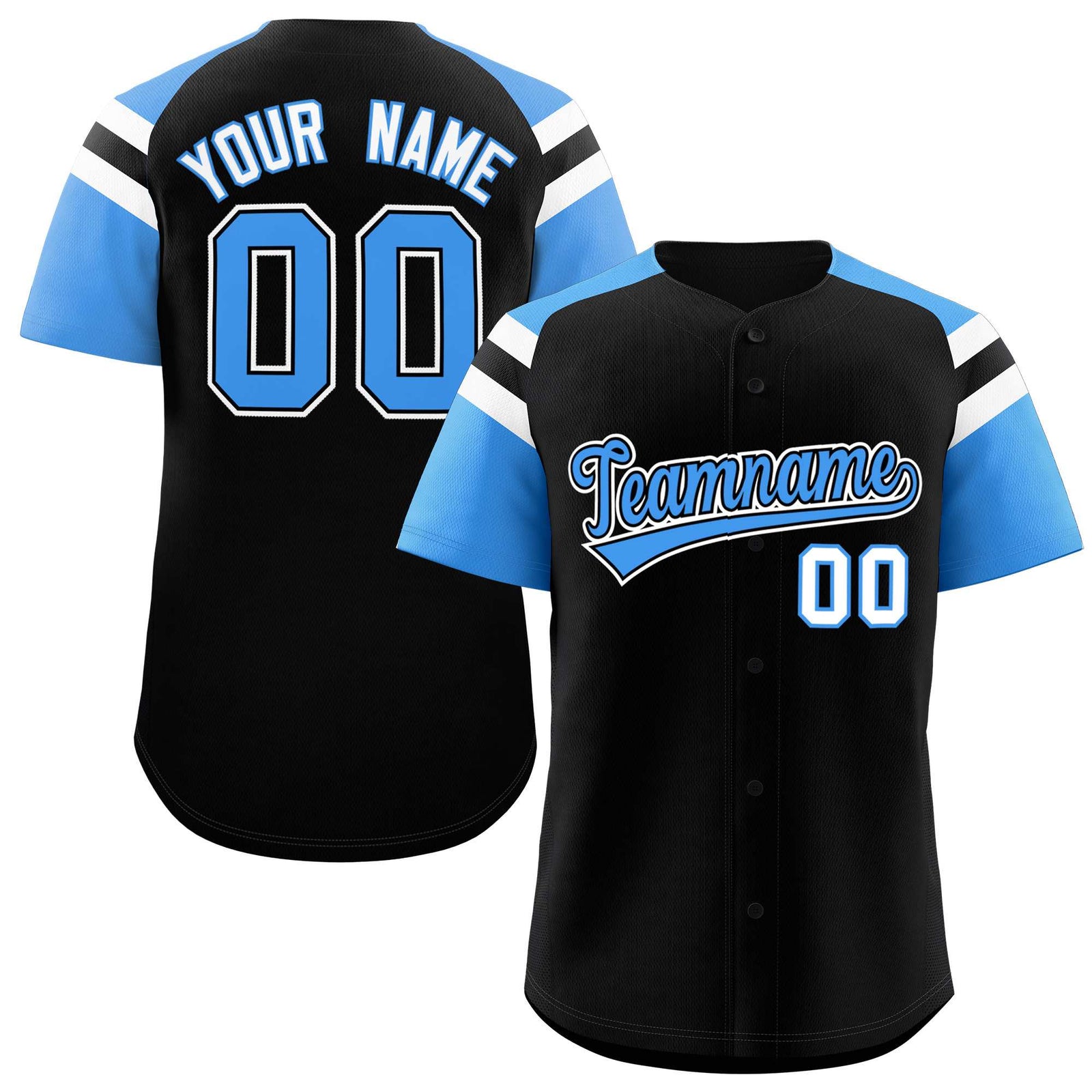 Custom-Black-Powder-Blue-Contrast-Raglan-Sleeves-Authentic-Baseball-Jersey-075