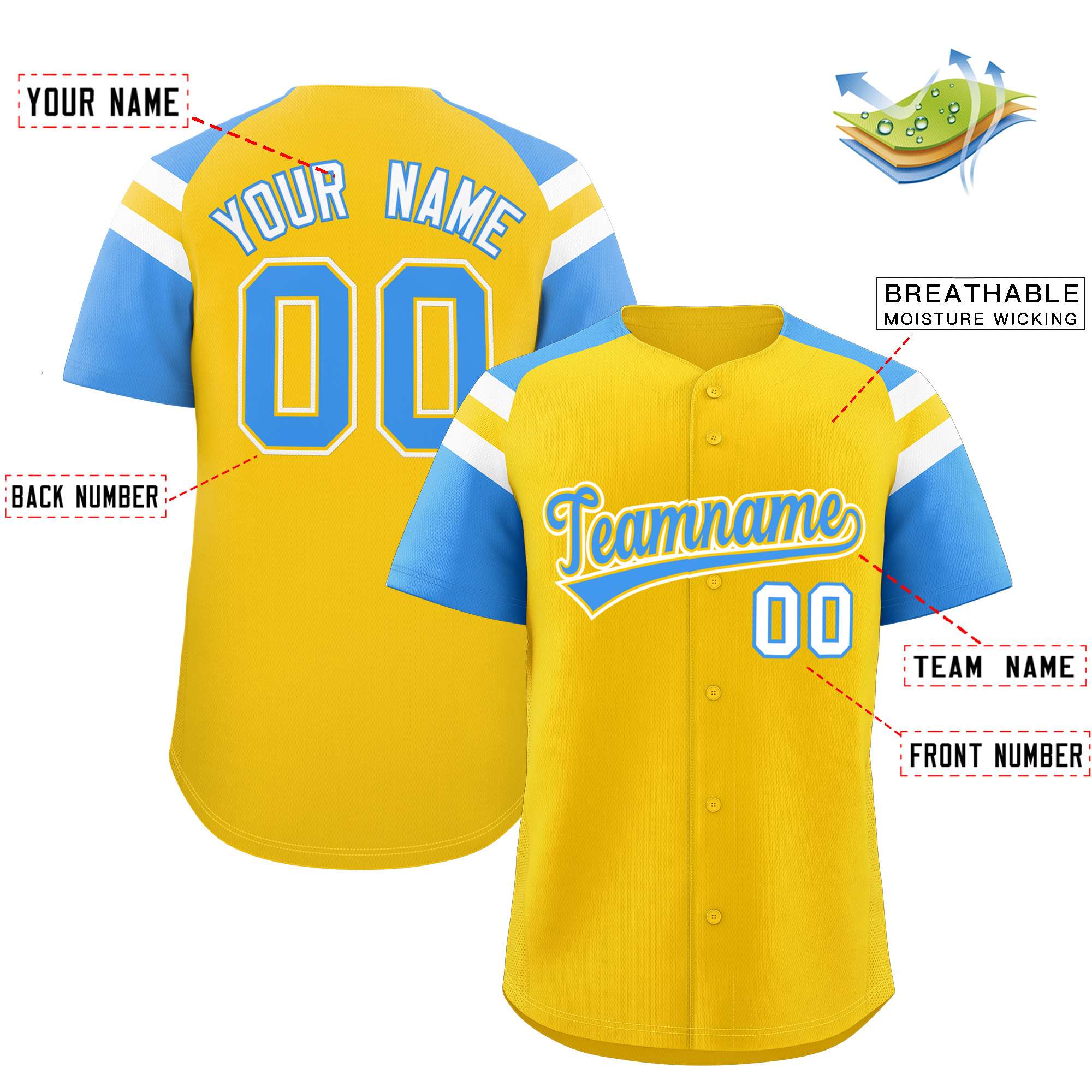 Custom-Gold-Powder-Blue-Contrast-Raglan-Sleeves-Authentic-Baseball-Jersey-076