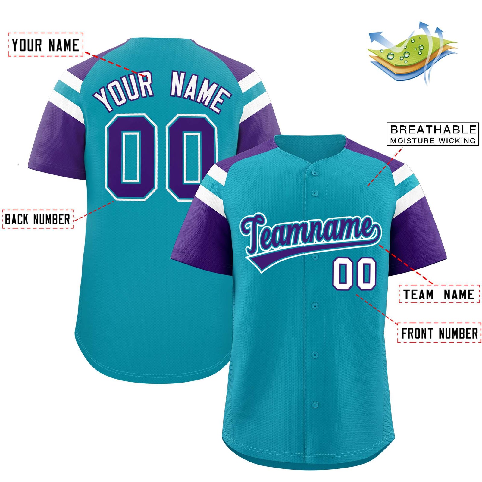 Custom-Aqua-Purple-Contrast-Raglan-Sleeves-Authentic-Baseball-Jersey-082