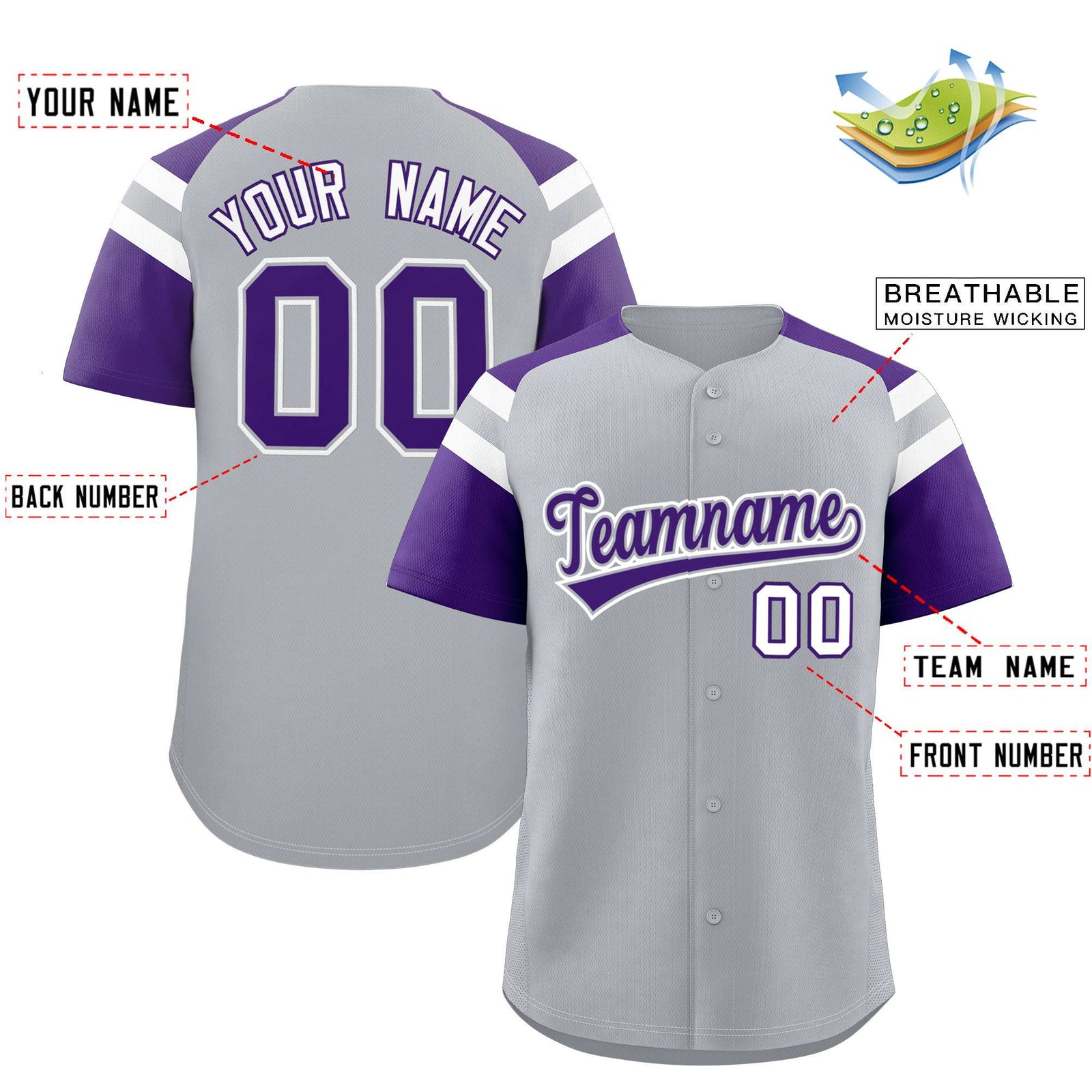 Custom-Silver-Purple-Contrast-Raglan-Sleeves-Authentic-Baseball-Jersey-083