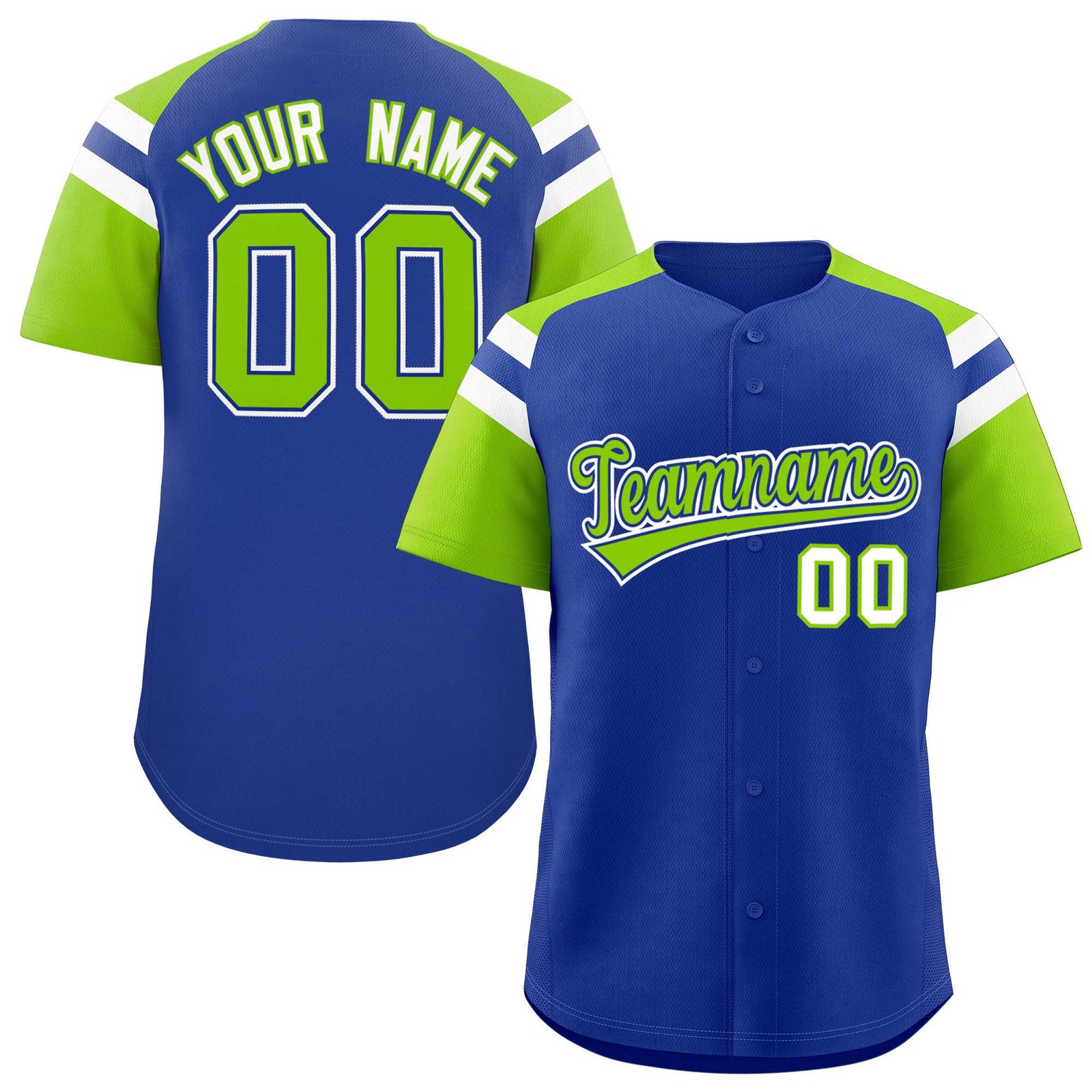 Custom-Royal-Neon-Green-Contrast-Raglan-Sleeves-Authentic-Baseball-Jersey-093