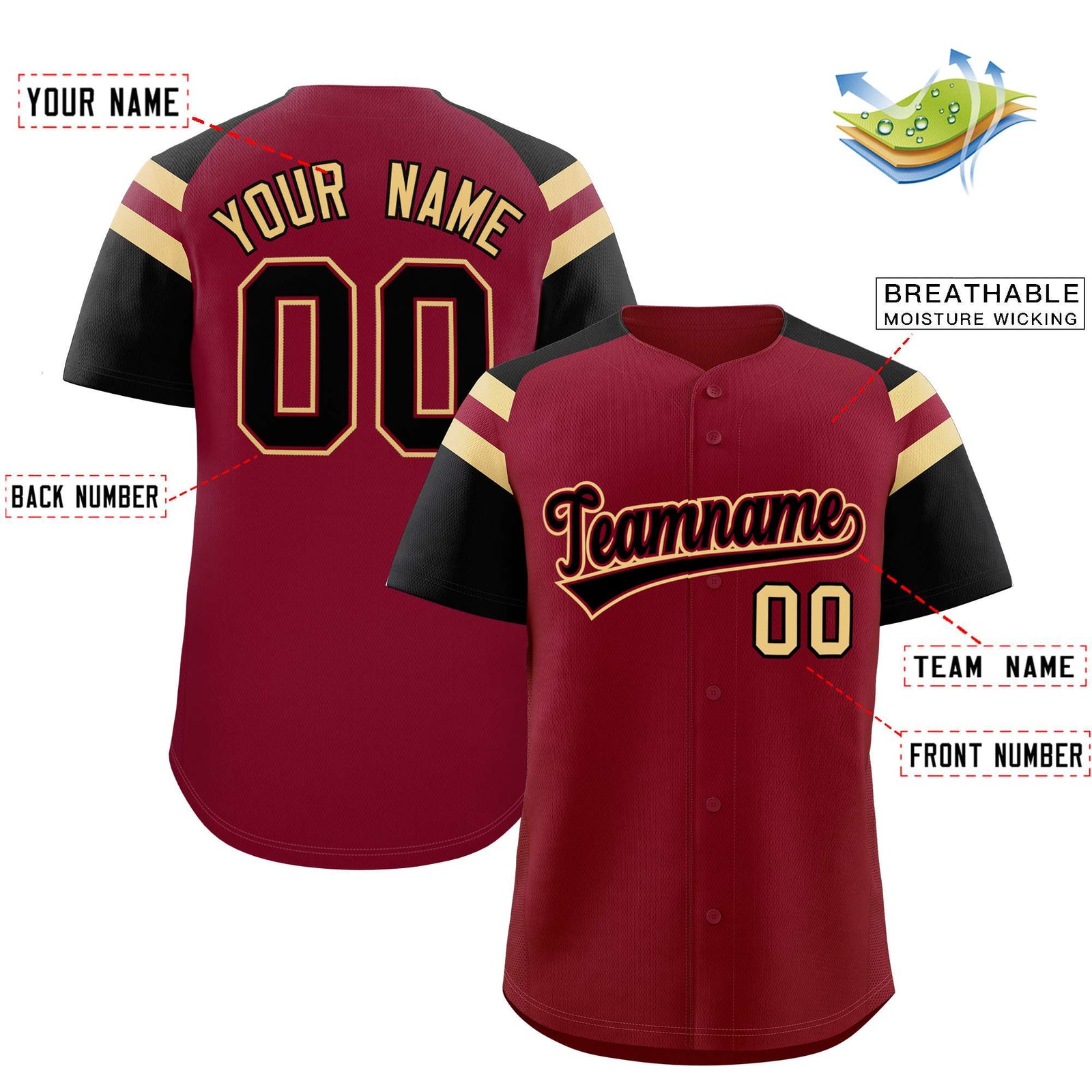 Custom-Crimson-Black-Contrast-Raglan-Sleeves-Authentic-Baseball-Jersey-097