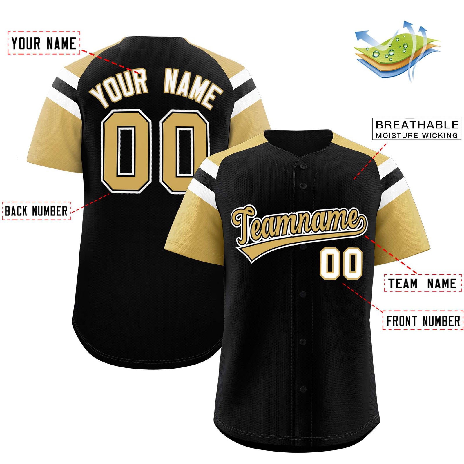 Custom-Black-Old-Gold-Contrast-Raglan-Sleeves-Authentic-Baseball-Jersey-098