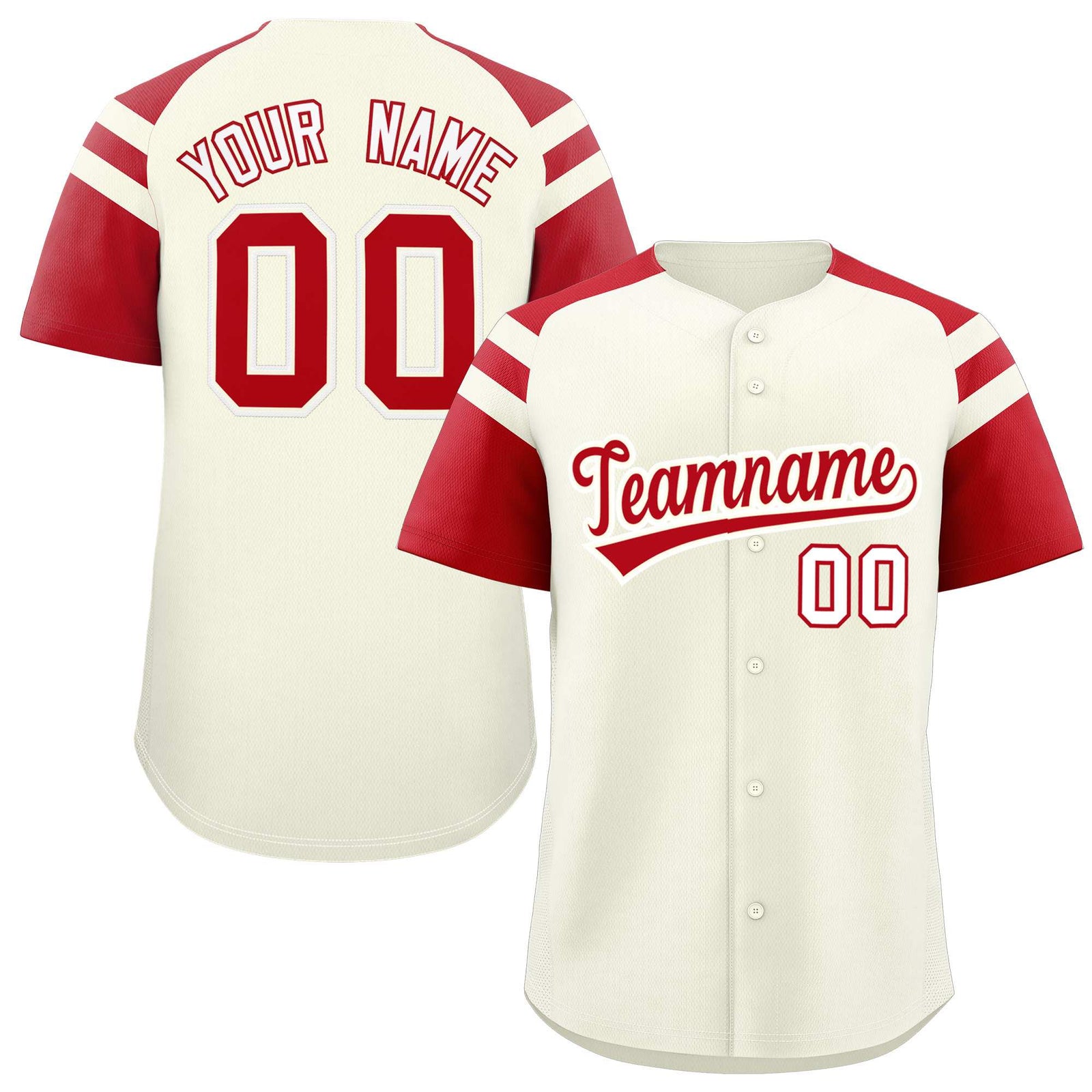 Custom-Cream-Red-Contrast-Raglan-Sleeves-Authentic-Baseball-Jersey-099