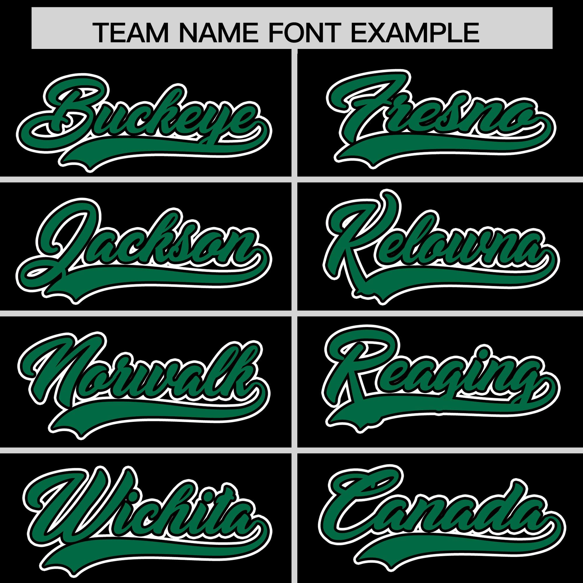 Custom Black Kelly Green Contrast Raglan Sleeves Authentic Baseball Jersey