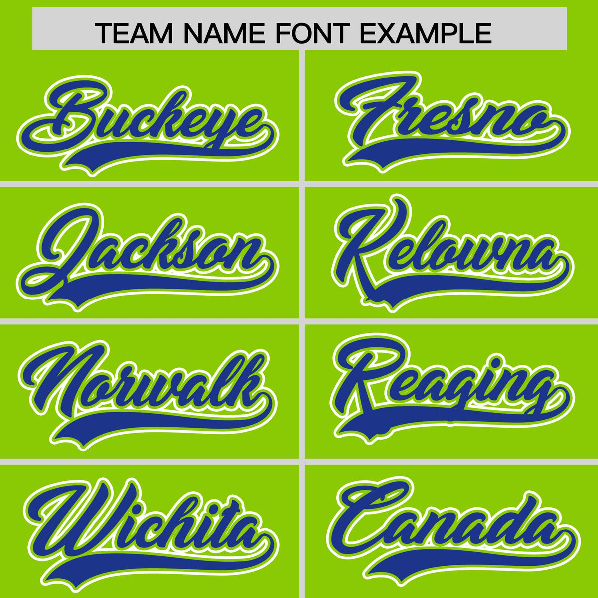 Custom Neon Green Royal Contrast Raglan Sleeves Authentic Baseball Jersey