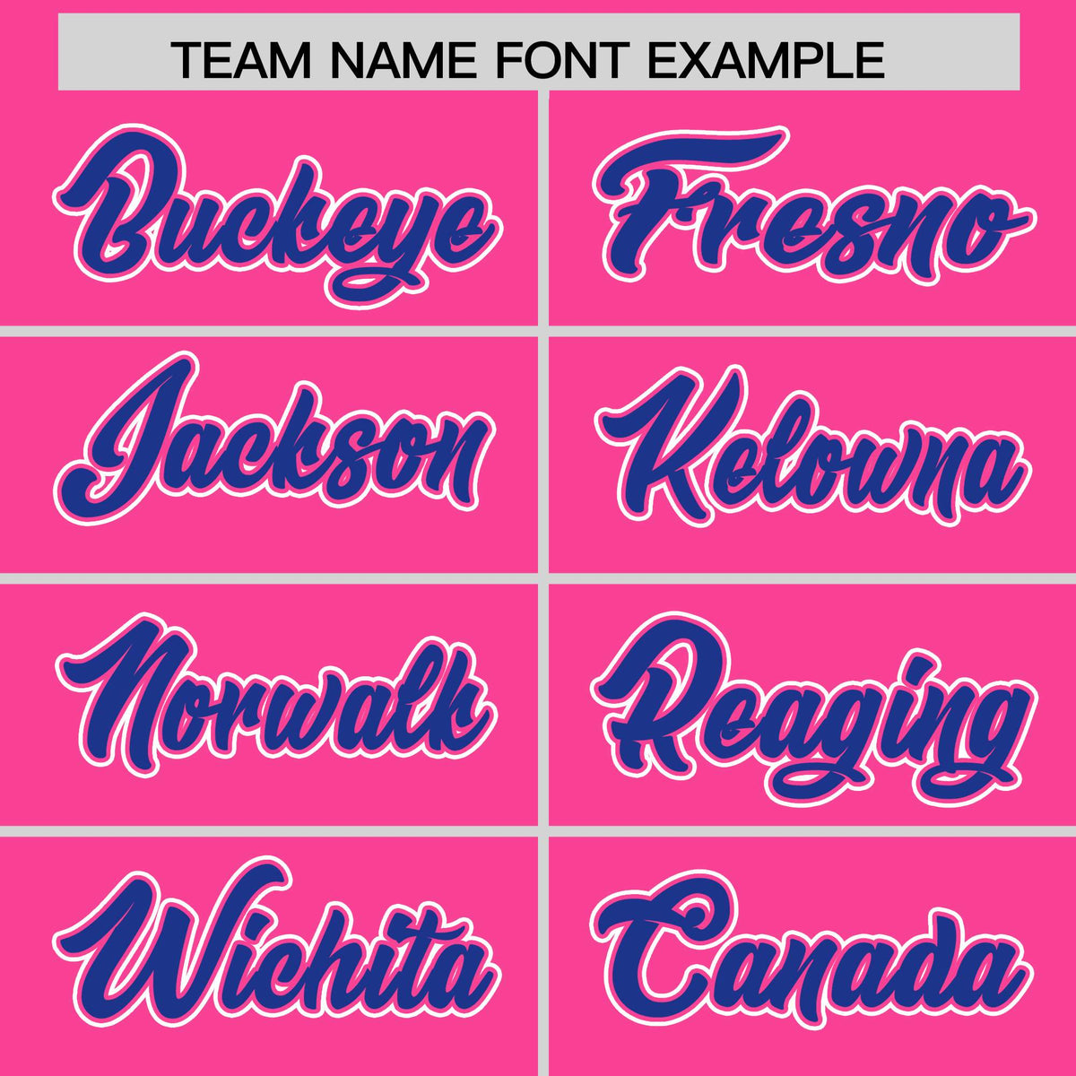 Custom Pink Royal Contrast Raglan Sleeves Authentic Baseball Jersey