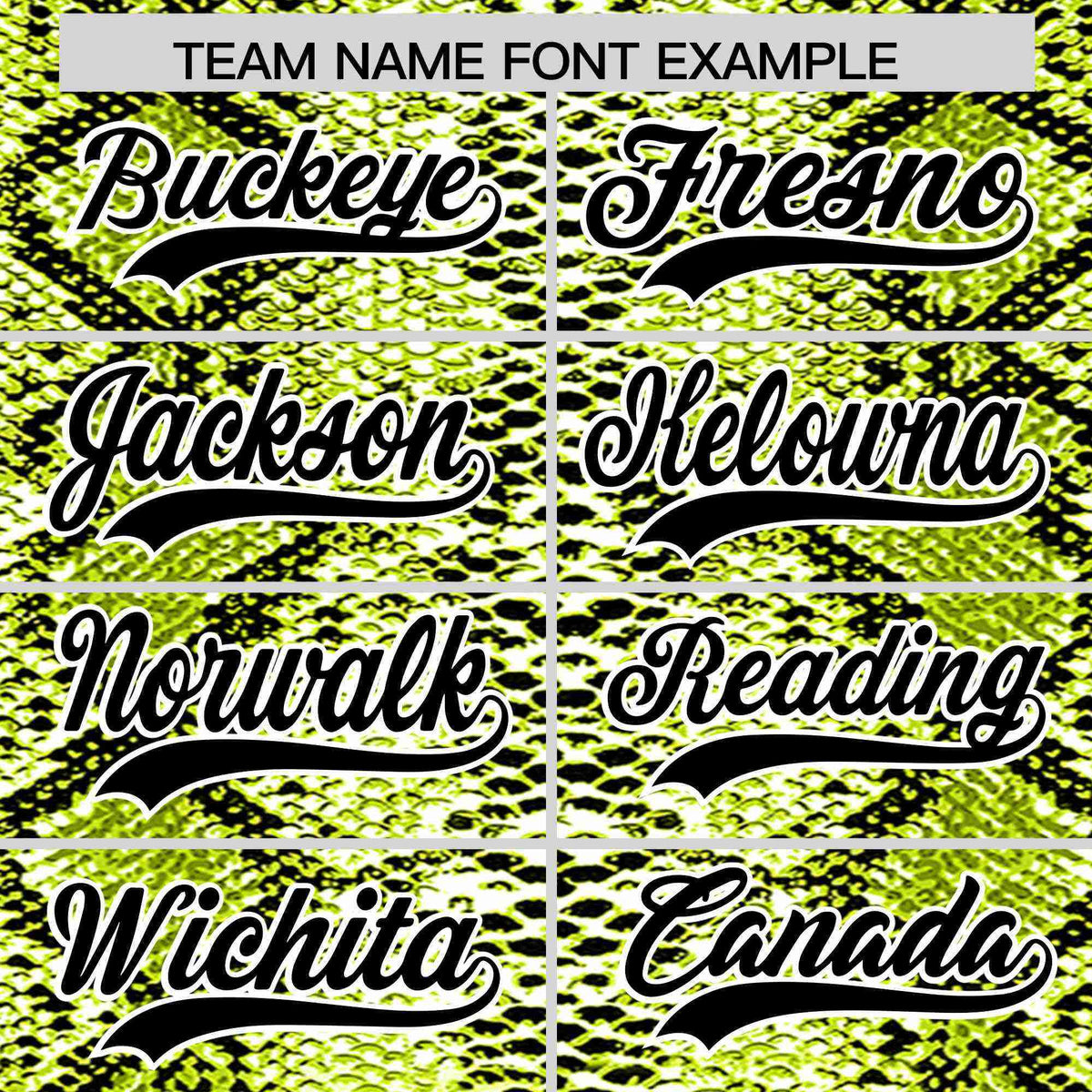 Custom Multi Color Snakeskin Pattern Authentic Baseball Jersey