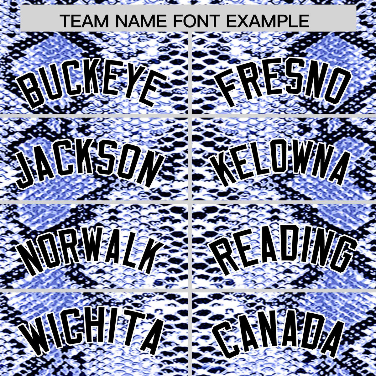 Custom Multi Color Snakeskin Pattern Authentic Baseball Jersey