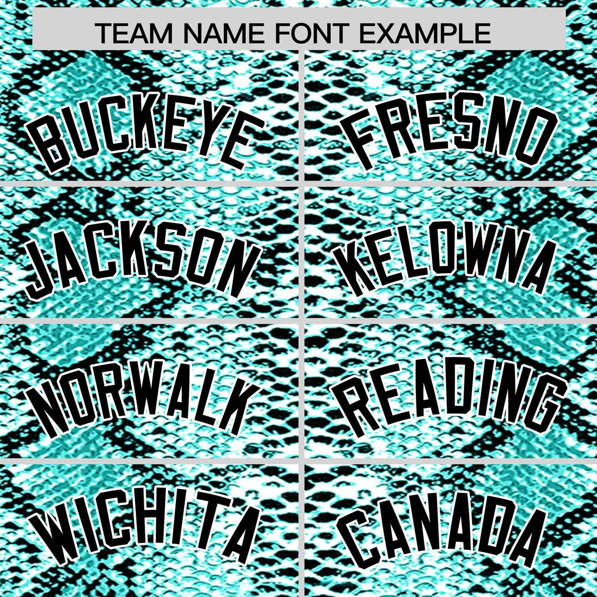 Custom Multi Color Snakeskin Pattern Authentic Baseball Jersey