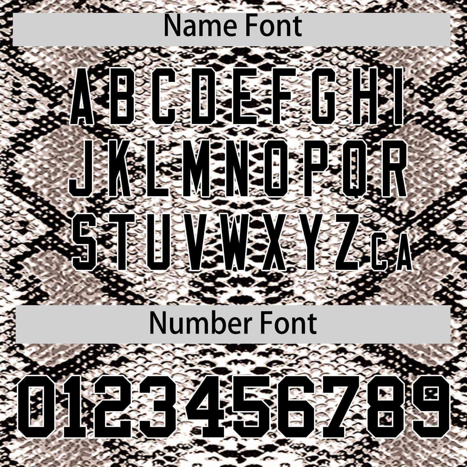 Custom Multi Color Snakeskin Pattern Authentic Baseball Jersey