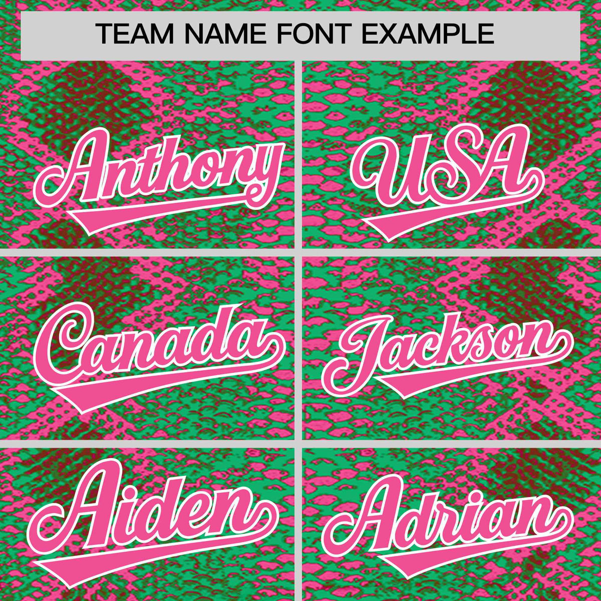 Custom Multi Color Snakeskin Pattern Authentic Baseball Jersey