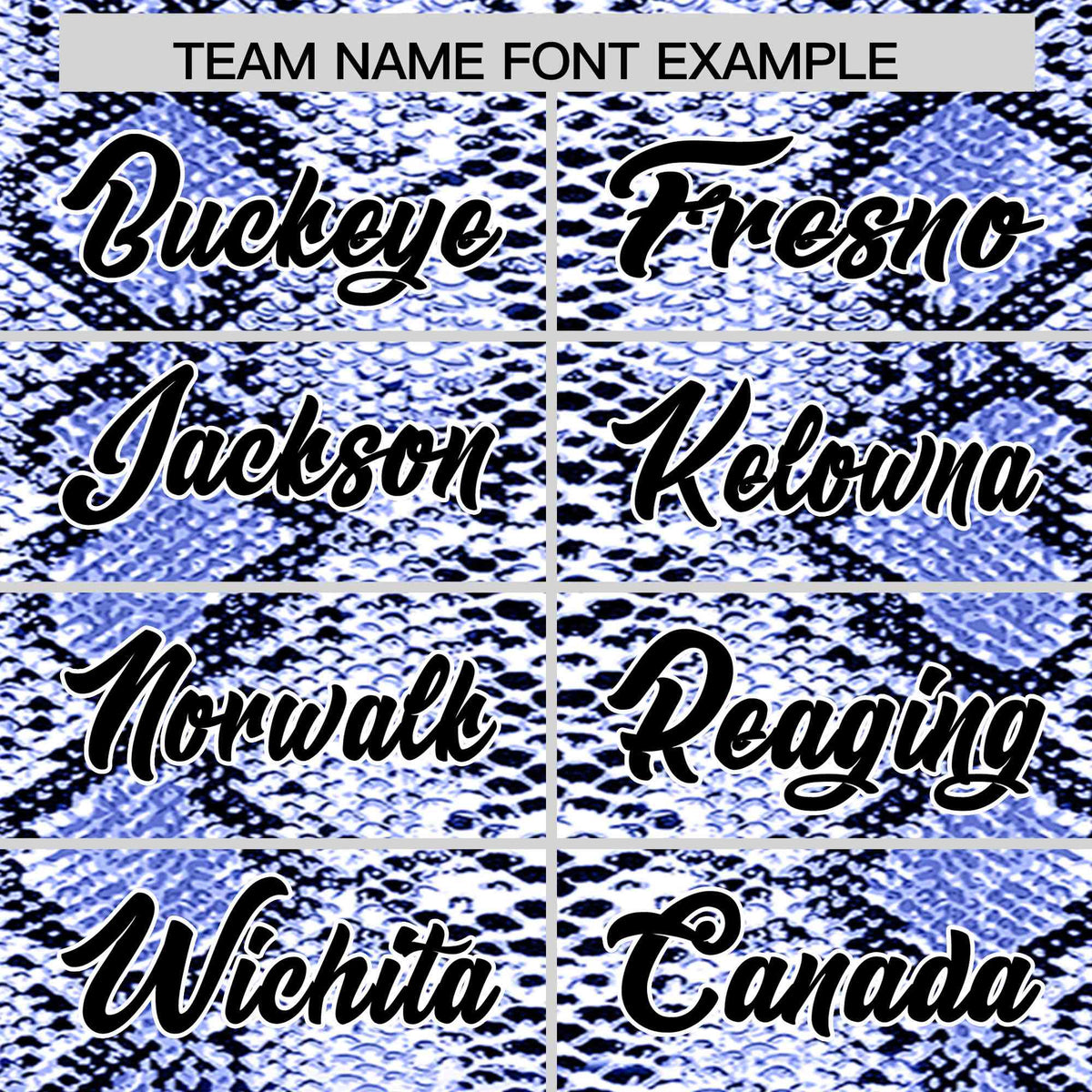 Custom Multi Color Snakeskin Pattern Authentic Baseball Jersey