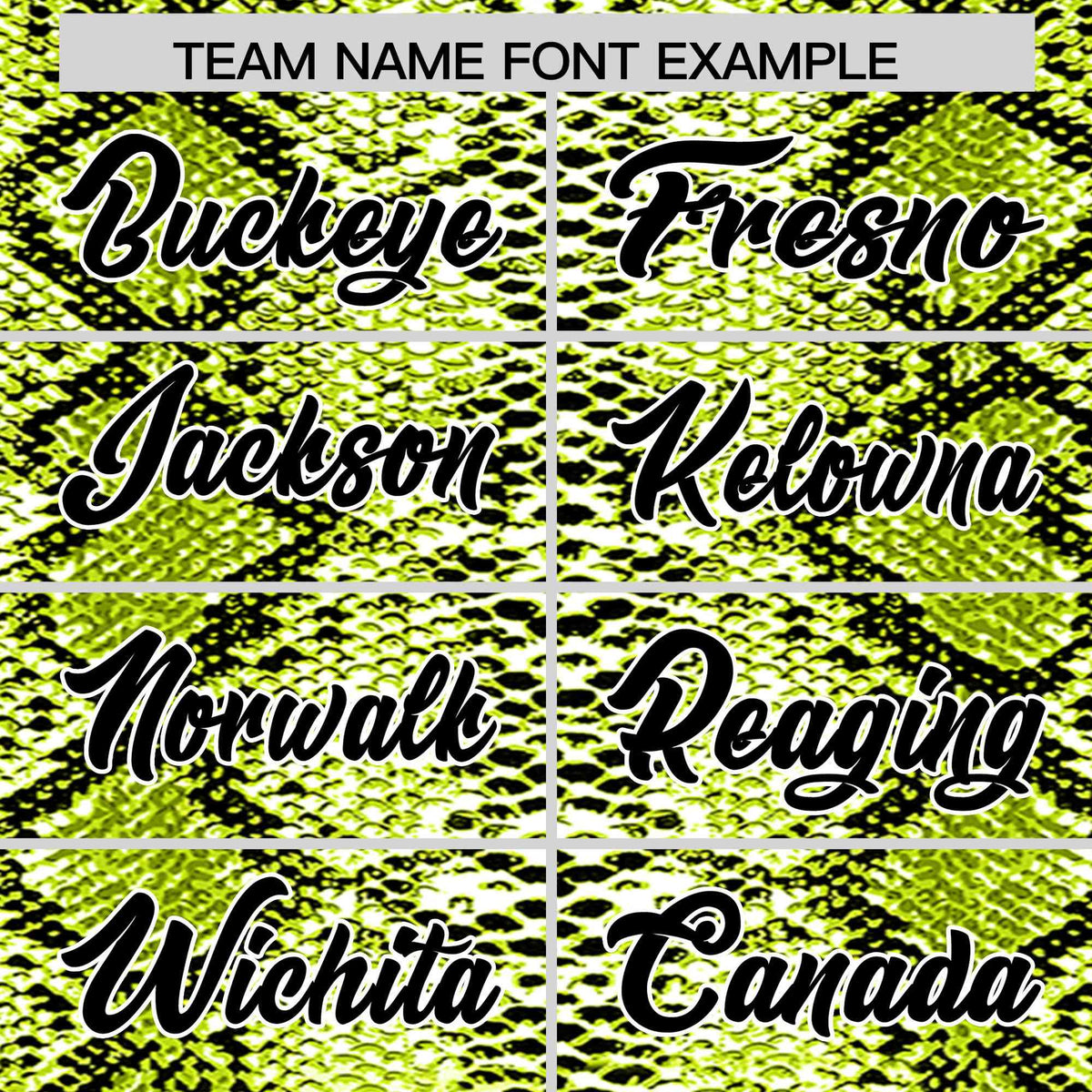 Custom Multi Color Snakeskin Pattern Authentic Baseball Jersey