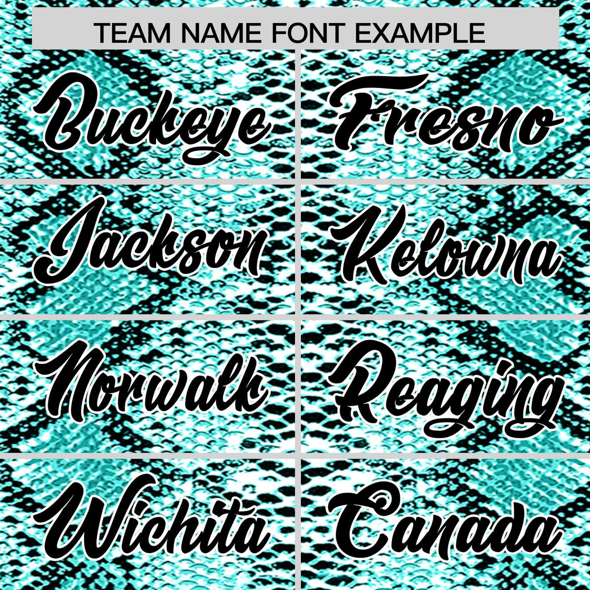 Custom Multi Color Snakeskin Pattern Authentic Baseball Jersey