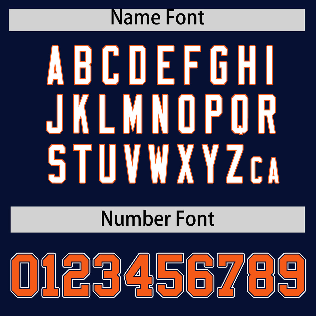 Custom Navy Orange Personalized Edge Color Block Authentic Baseball Jersey