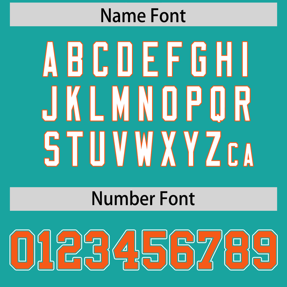 Custom Aqua Orange Personalized Edge Color Block Authentic Baseball Jersey