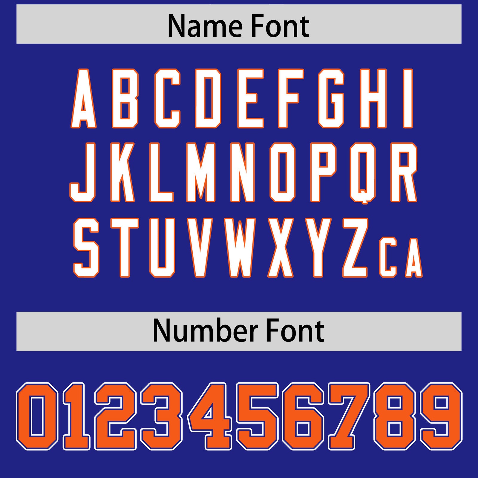 Custom Royal Orange Personalized Edge Color Block Authentic Baseball Jersey