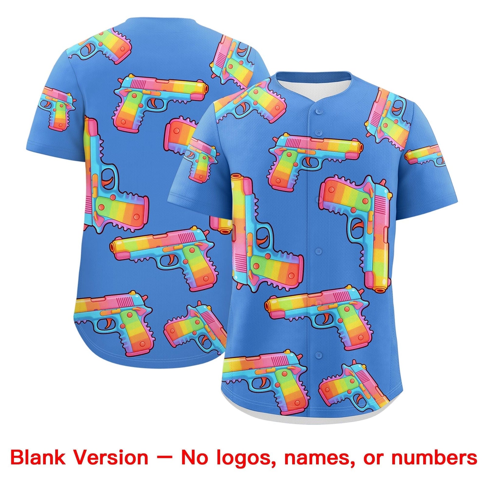 Custom Youth Baseball Jersey Powder Blue Crimson Sugar-Coated Firepower Graffiti Pattern Street Style