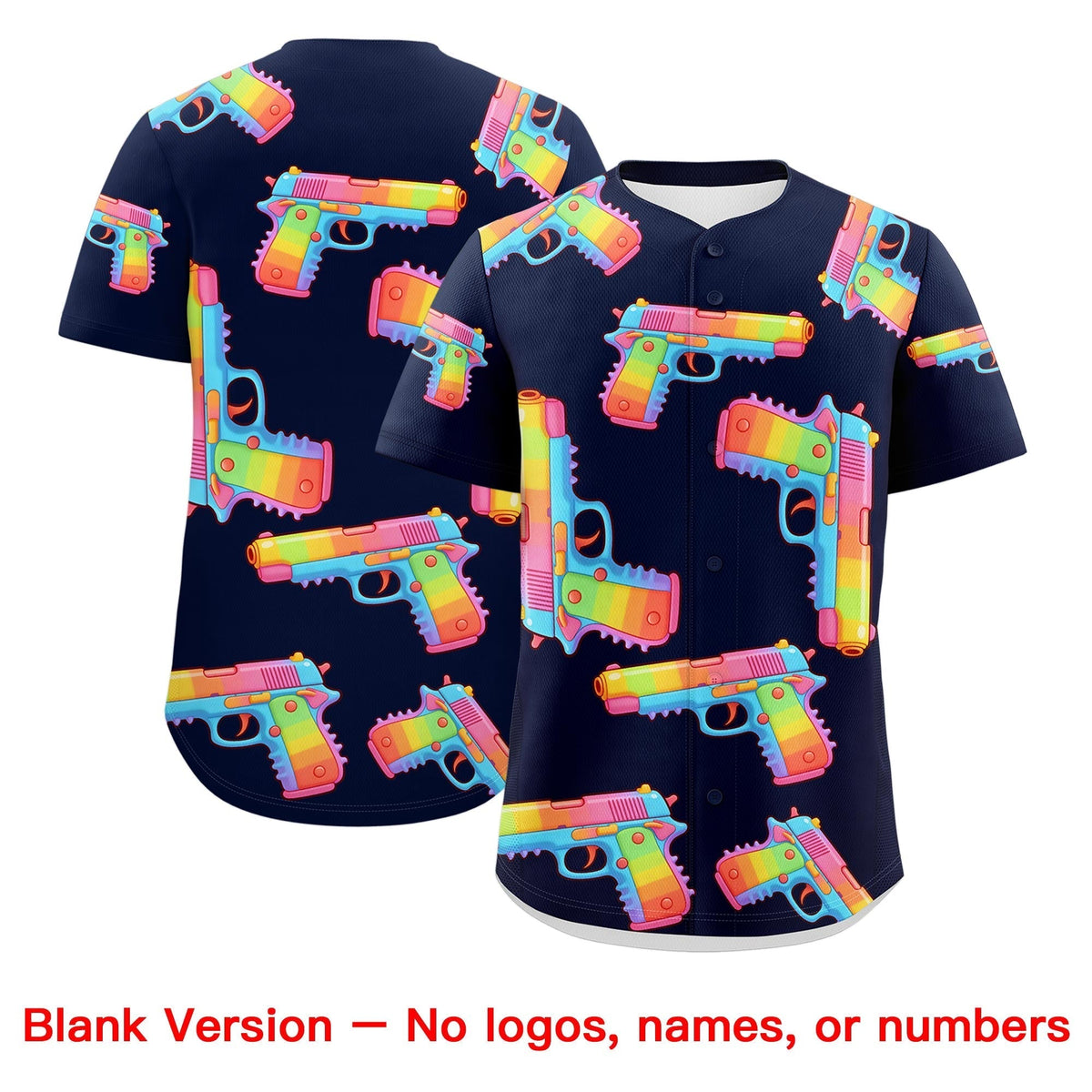 Custom Youth Baseball Jersey Navy Orange Sugar-Coated Firepower Graffiti Pattern Urban Fashion