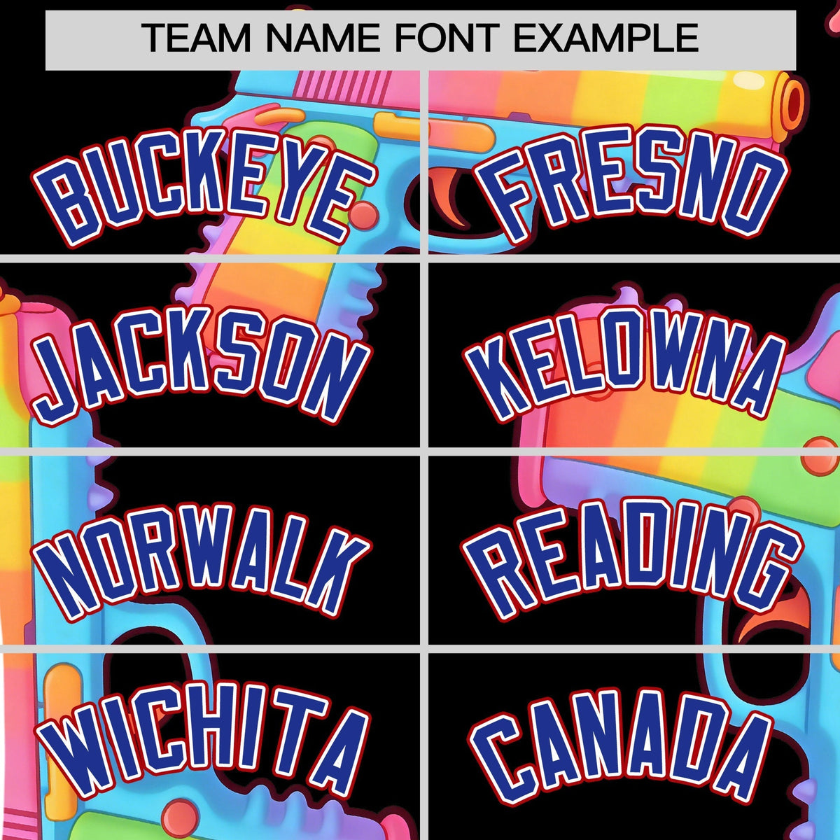 Custom Youth Baseball Jersey Black Royal Blue Sugar-Coated Firepower Graffiti Pattern Street Style