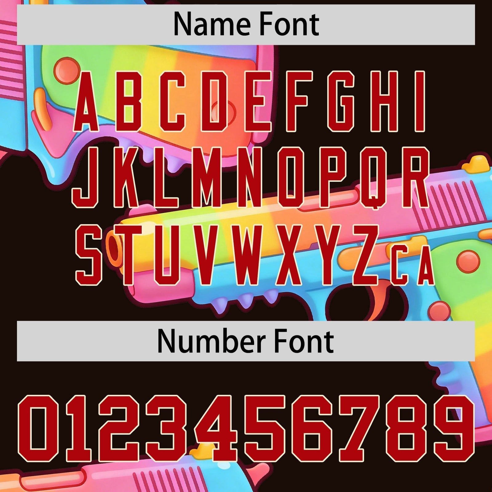 Custom Youth Baseball Jersey Brown Red Sugar-Coated Firepower Graffiti Pattern Urban Fashion