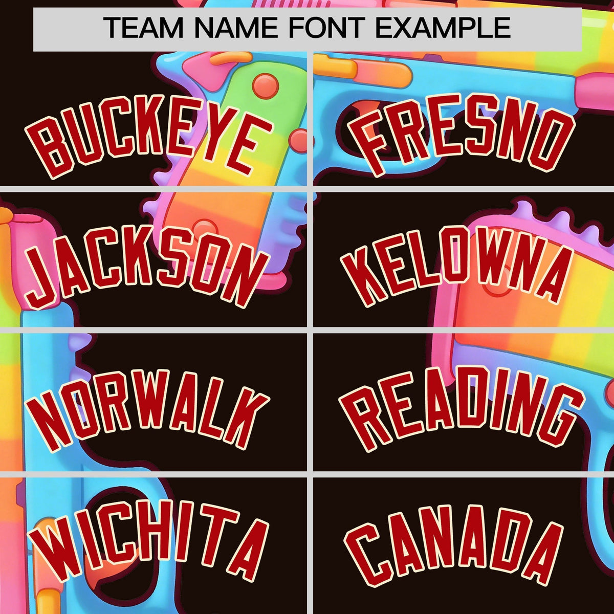 Custom Youth Baseball Jersey Brown Red Sugar-Coated Firepower Graffiti Pattern Urban Fashion