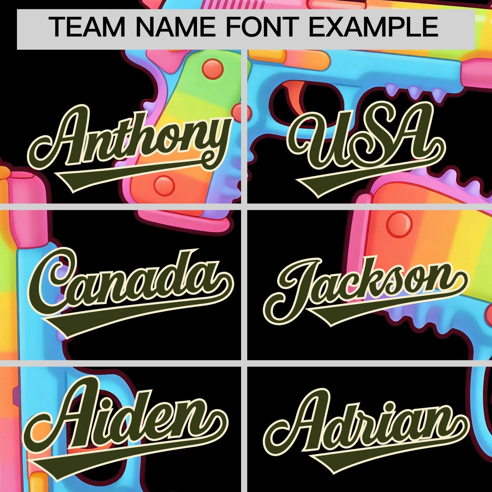 Custom Youth Baseball Jersey Black Olive Sugar-Coated Firepower Graffiti Pattern Urban Fashion