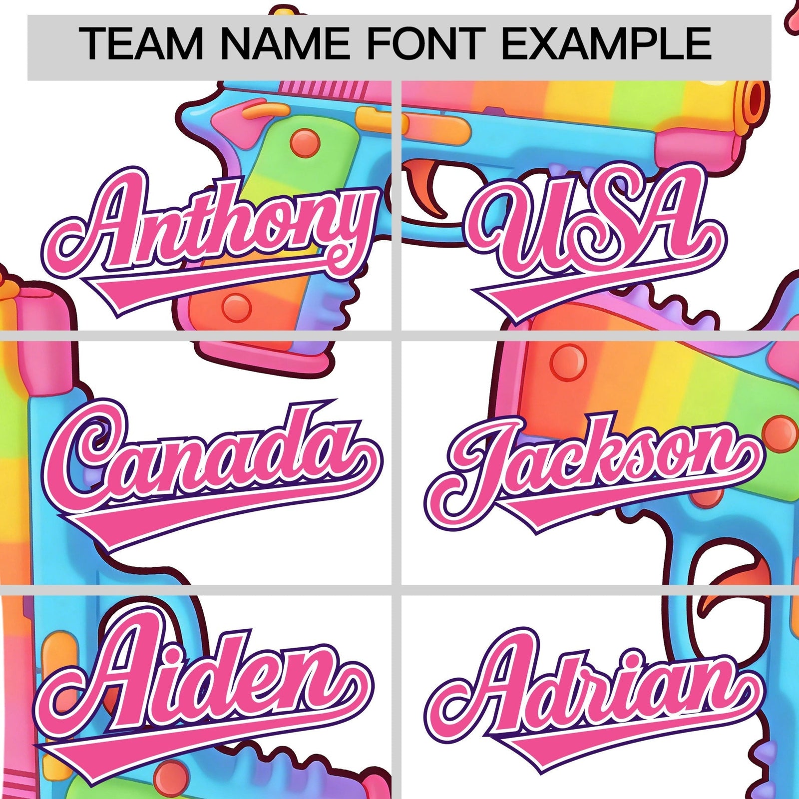 Custom Youth Baseball Jersey White Pink Sugar-Coated Firepower Graffiti Pattern Street Style