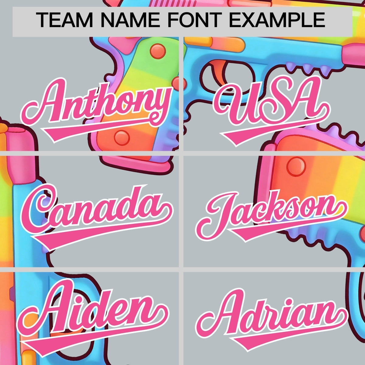 Custom Youth Baseball Jersey Silver Pink Sugar-Coated Firepower Graffiti Pattern Street Style