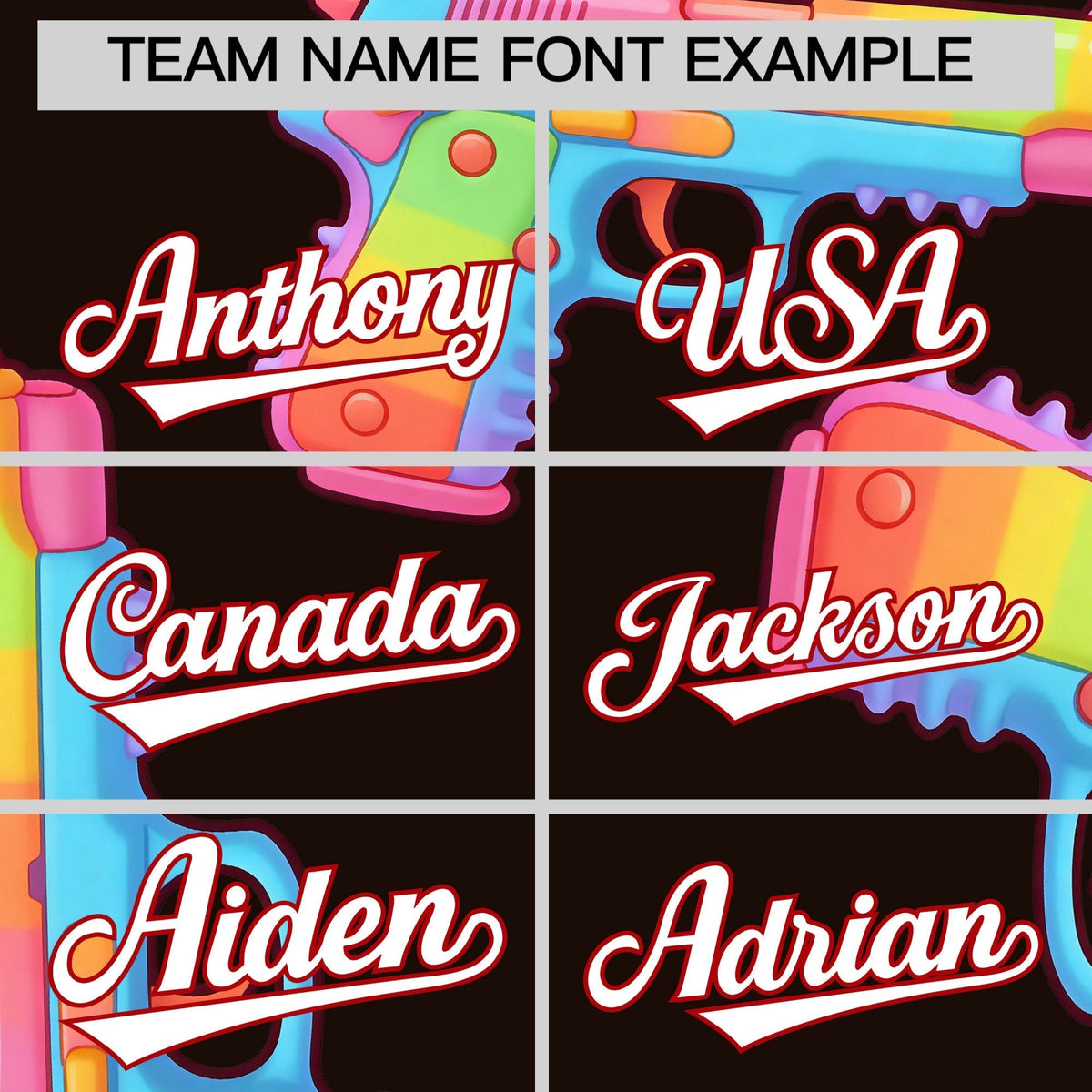 Custom Youth Baseball Jersey Brown White Sugar-Coated Firepower Graffiti Pattern Street Style