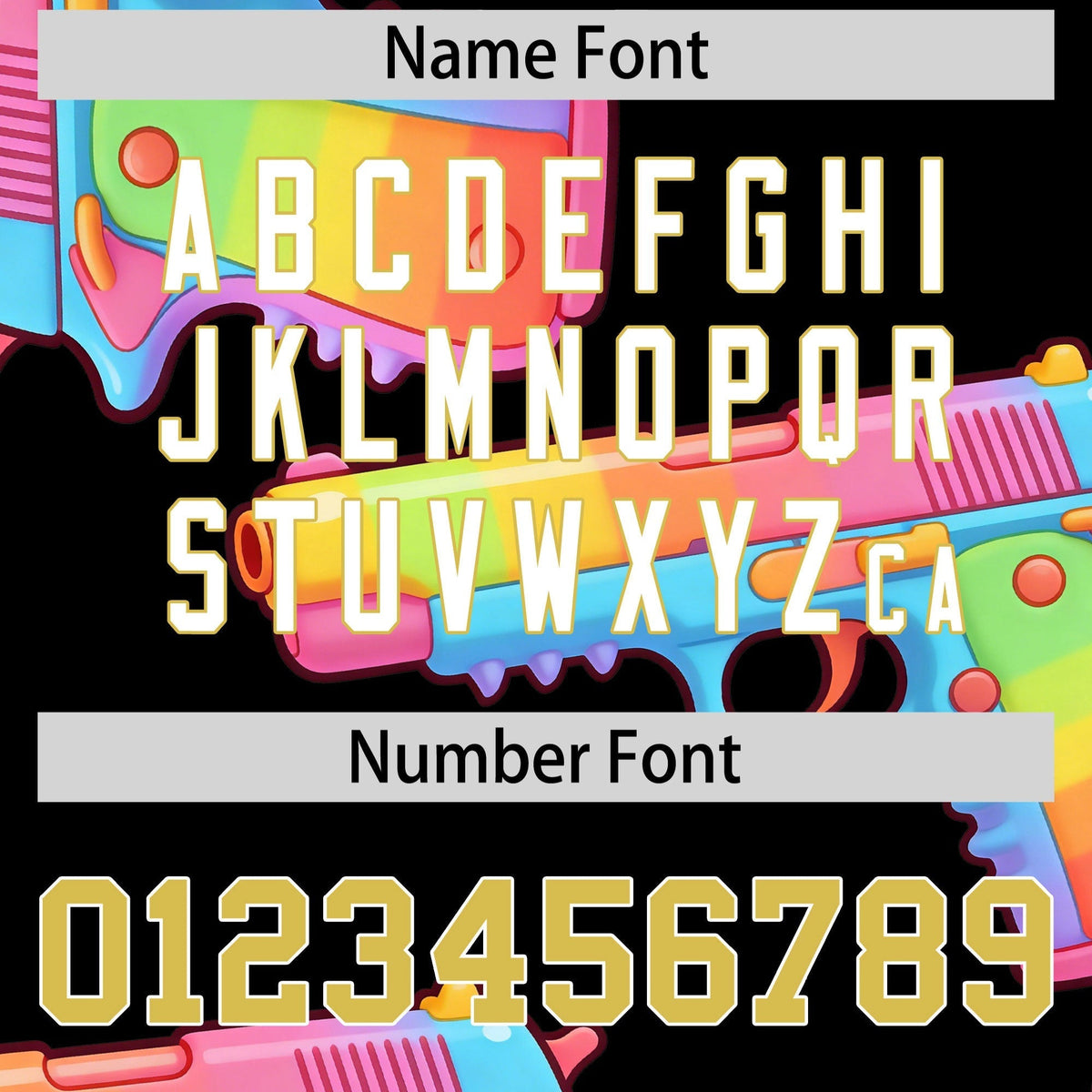 Custom Youth Baseball Jersey Black Old Gold Sugar-Coated Firepower Graffiti Pattern Street Style