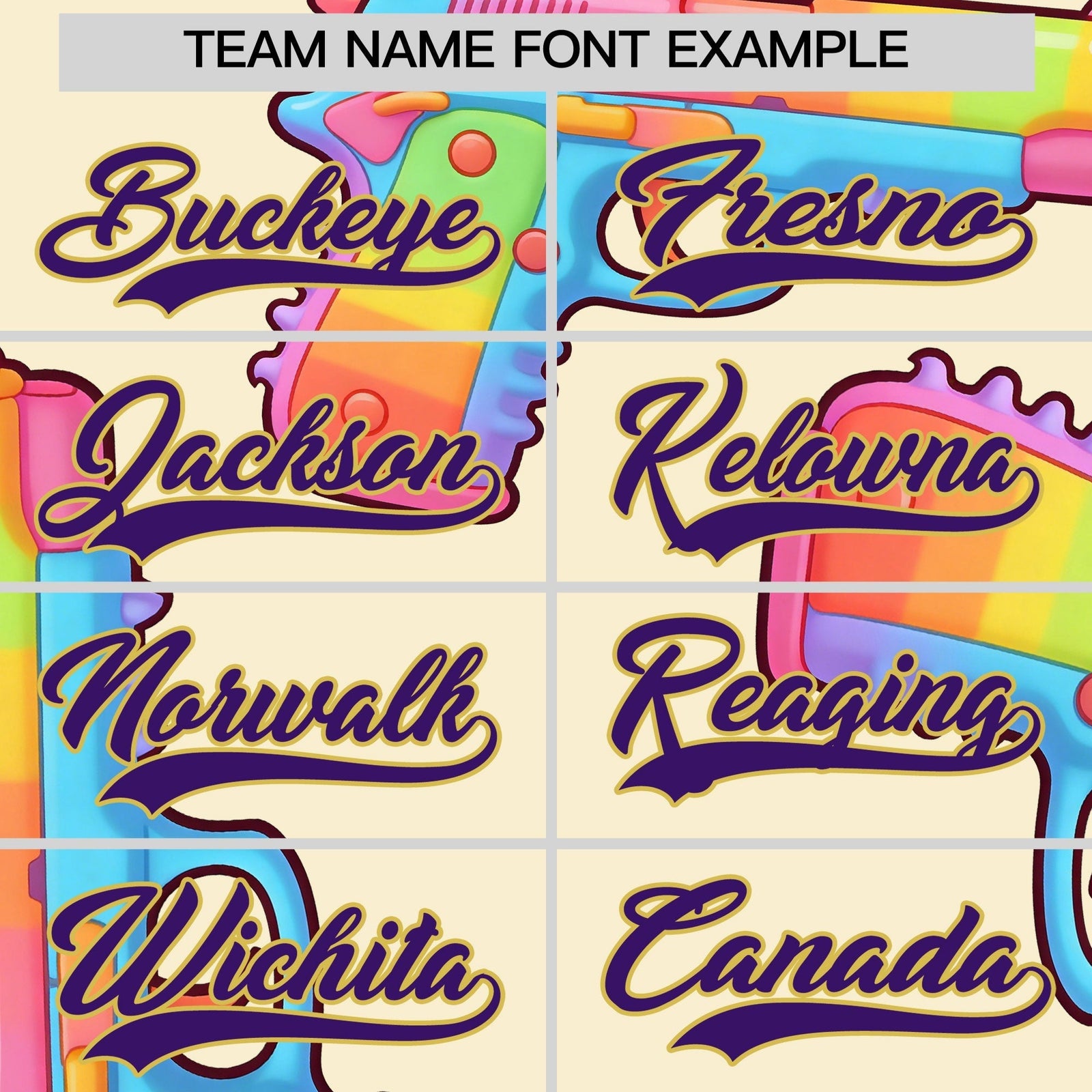 Custom Youth Baseball Jersey Cream Purple Sugar-Coated Firepower Graffiti Pattern Street Style