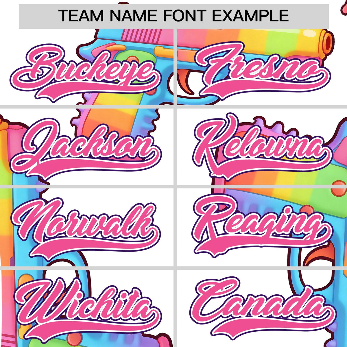 Custom Youth Baseball Jersey White Pink Sugar-Coated Firepower Graffiti Pattern Street Style