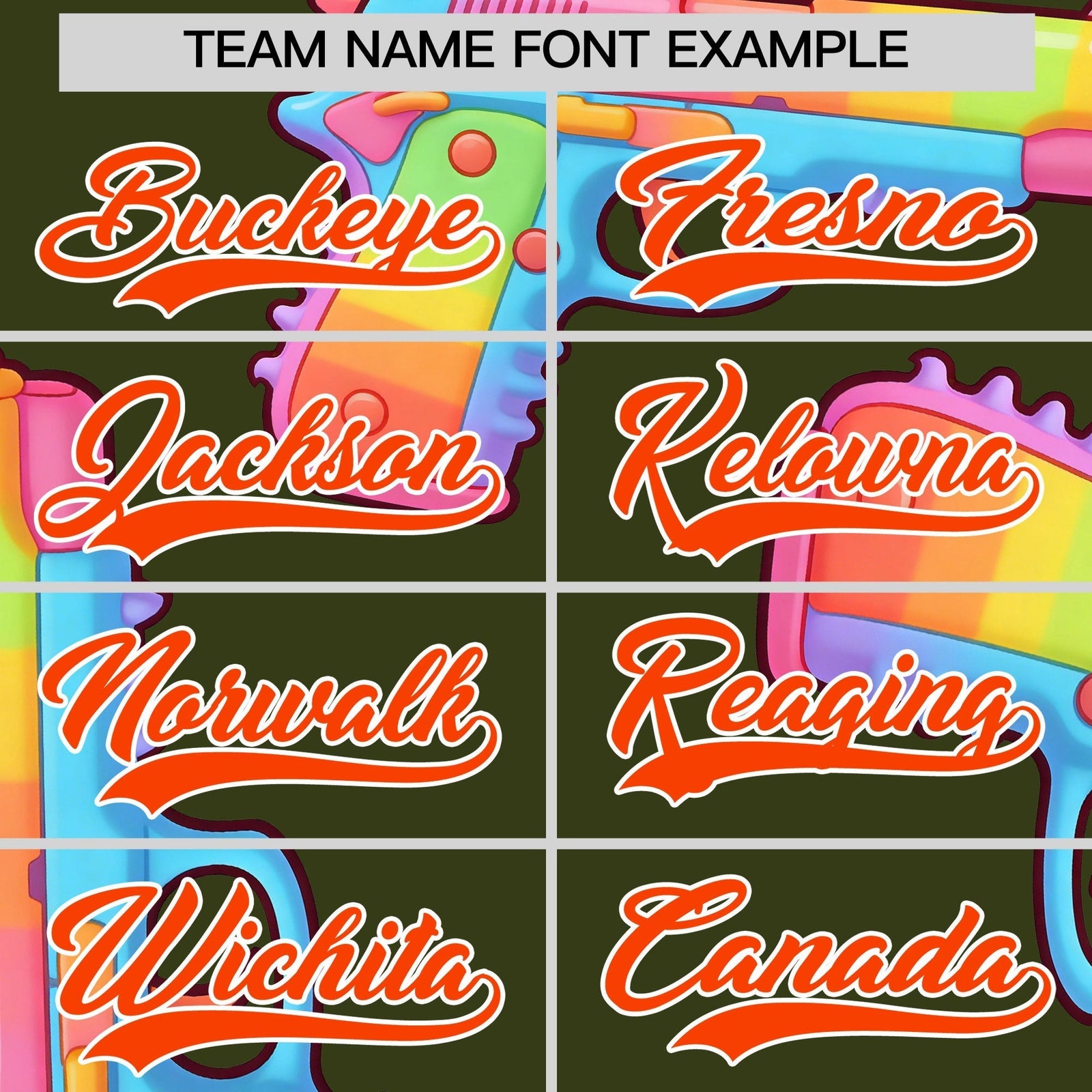 Custom Youth Baseball Jersey Olive Orange Sugar-Coated Firepower Graffiti Pattern Hip-hop