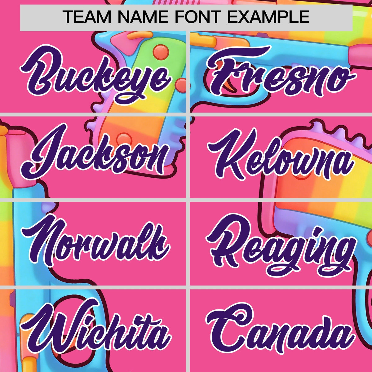 Custom Youth Baseball Jersey Pink Purple Sugar-Coated Firepower Graffiti Pattern Street Style
