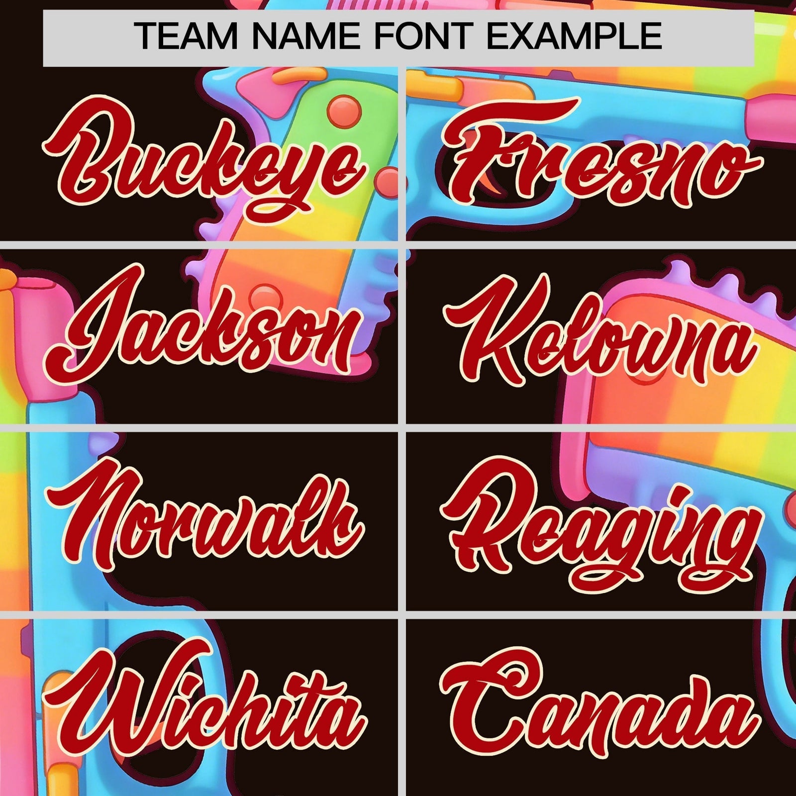 Custom Youth Baseball Jersey Brown Red Sugar-Coated Firepower Graffiti Pattern Urban Fashion