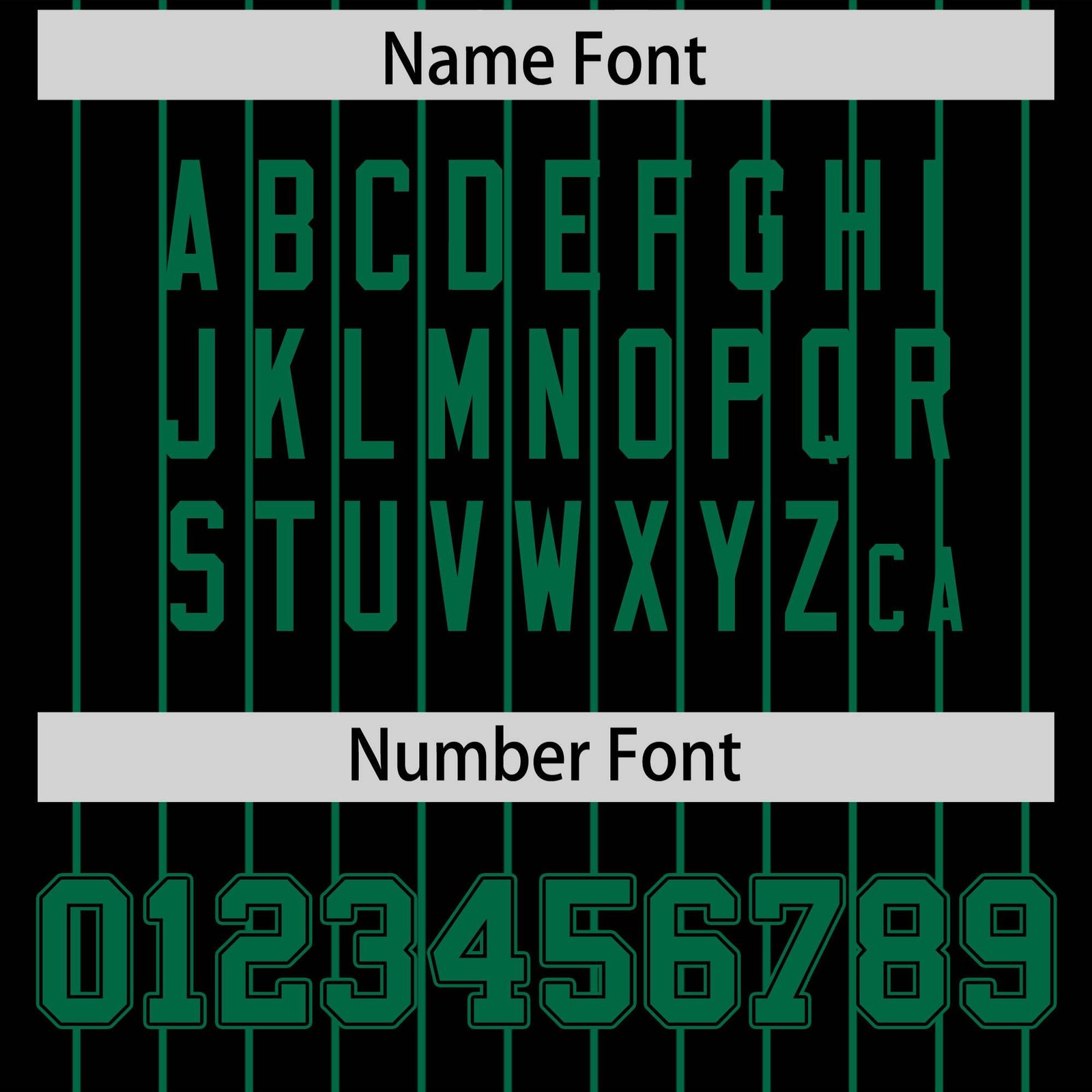 Custom Kelly Green Black Pinstripe Personalized Two-Tone Authentic Baseball Jersey