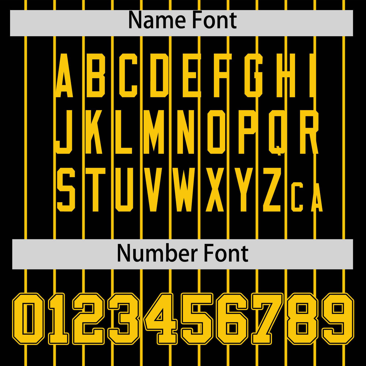 Custom Gold Black Pinstripe Personalized Two-Tone Authentic Baseball Jersey