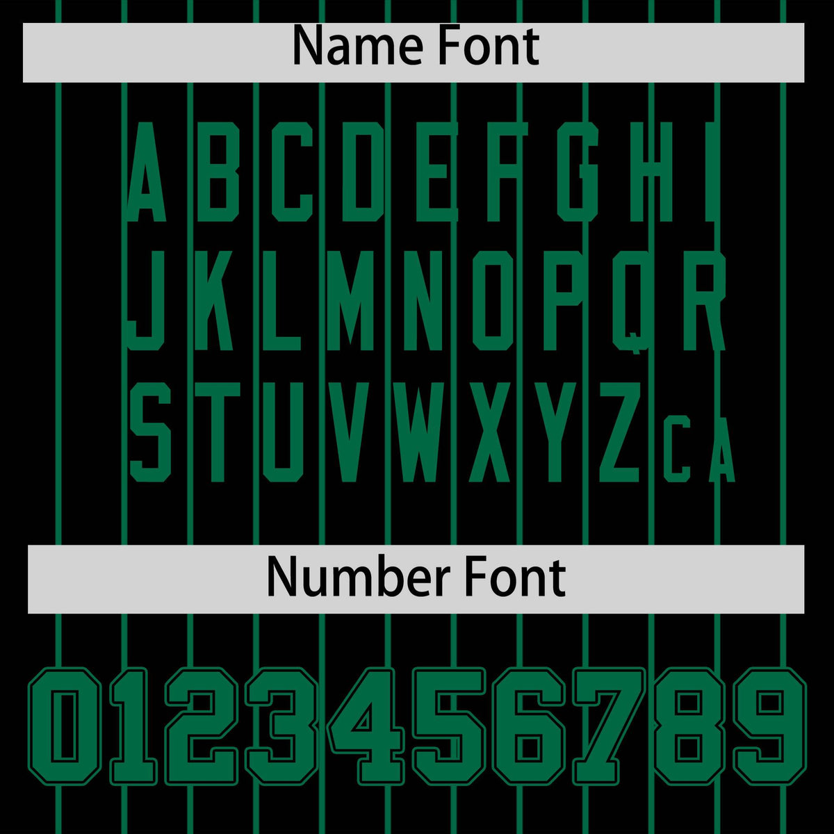 Custom Kelly Green Black Pinstripe Personalized Two-Tone Authentic Baseball Jersey