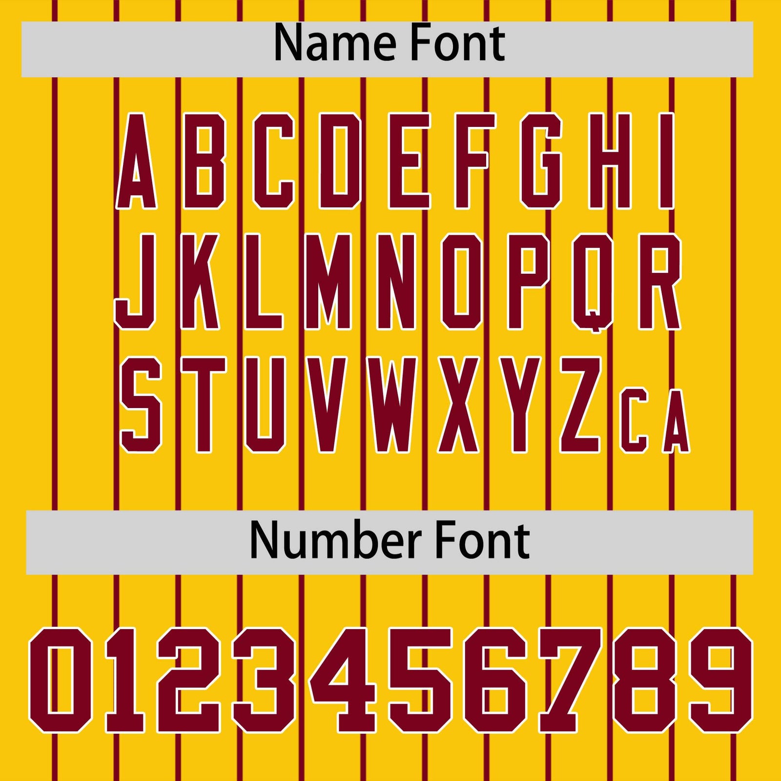 Custom Crimson Gold Pinstripe Personalized Two-Tone Authentic Baseball Jersey