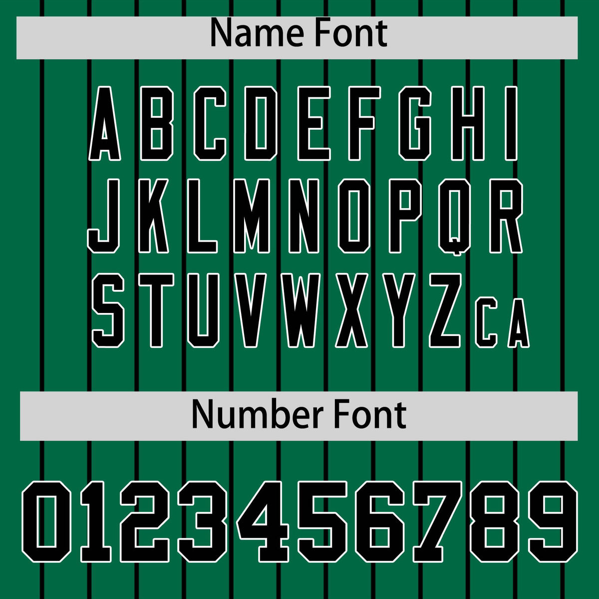 Custom Black Kelly Green Pinstripe Personalized Two-Tone Authentic Baseball Jersey