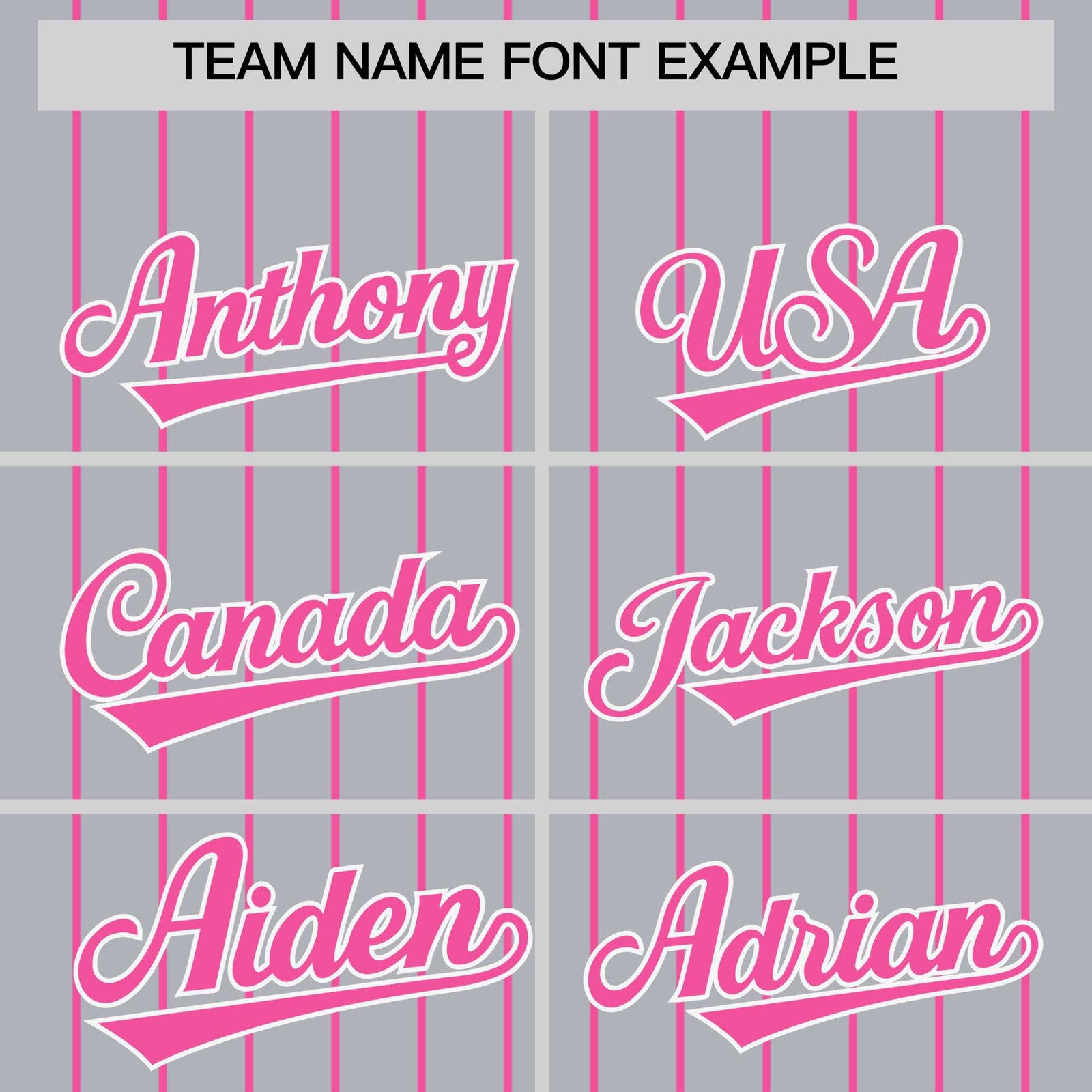 Custom Gray Pink Pinstripe Personalized Two-Tone Authentic Baseball Jersey