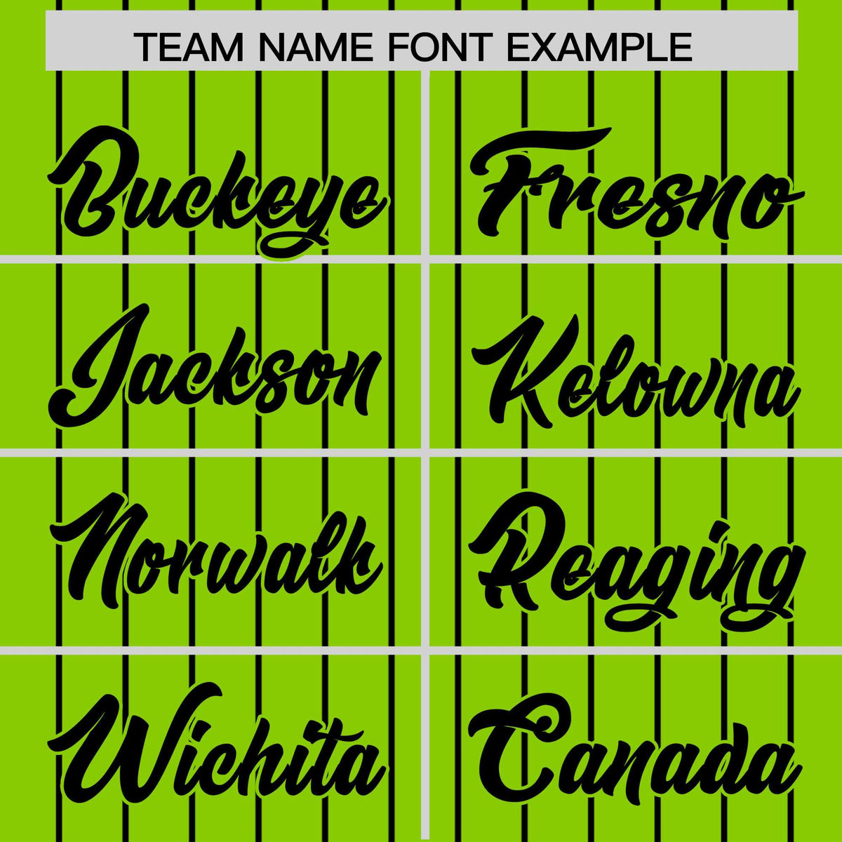 Custom Neon Green Black Pinstripe Personalized Two-Tone Authentic Baseball Jersey