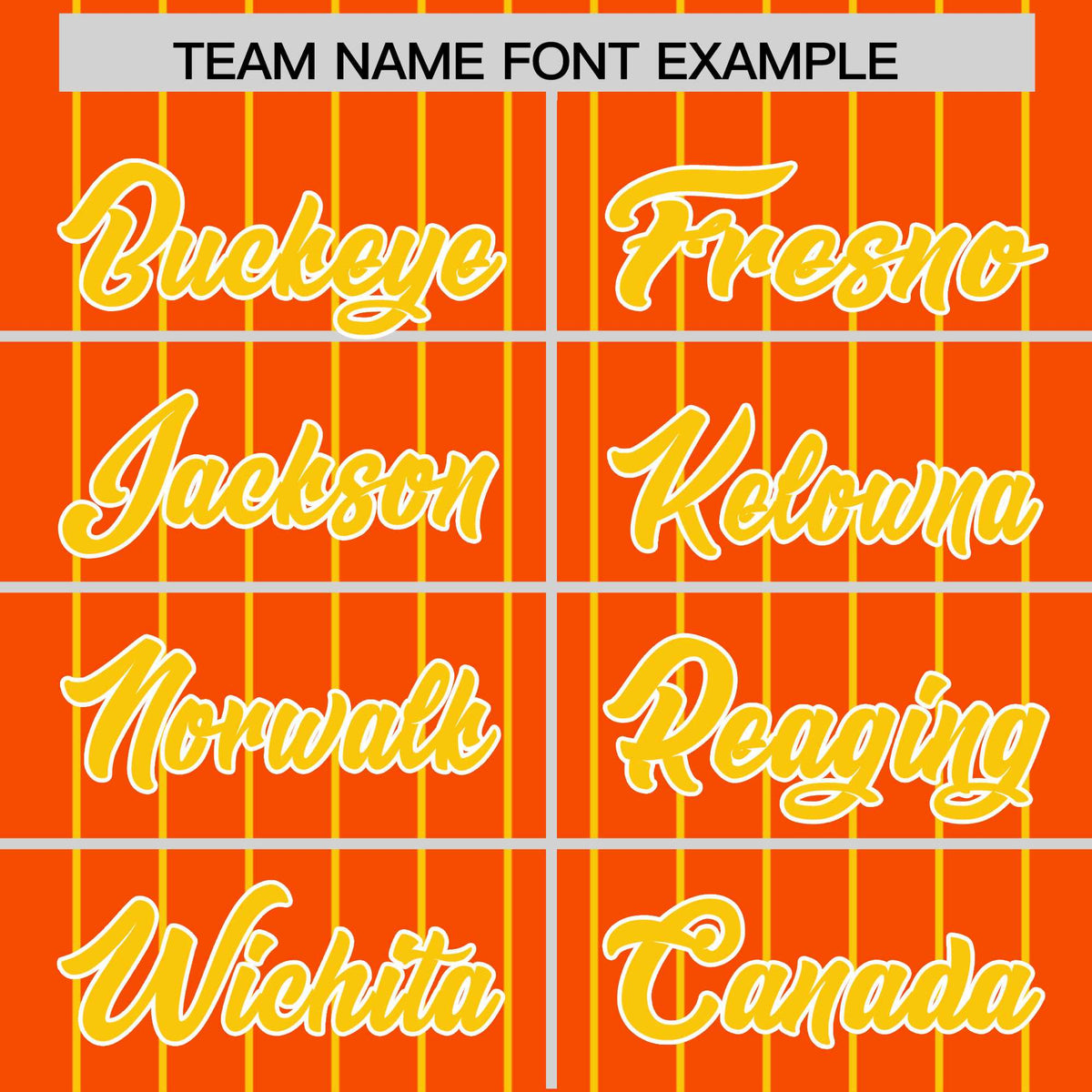 Custom Orange Gold Pinstripe Personalized Two-Tone Authentic Baseball Jersey