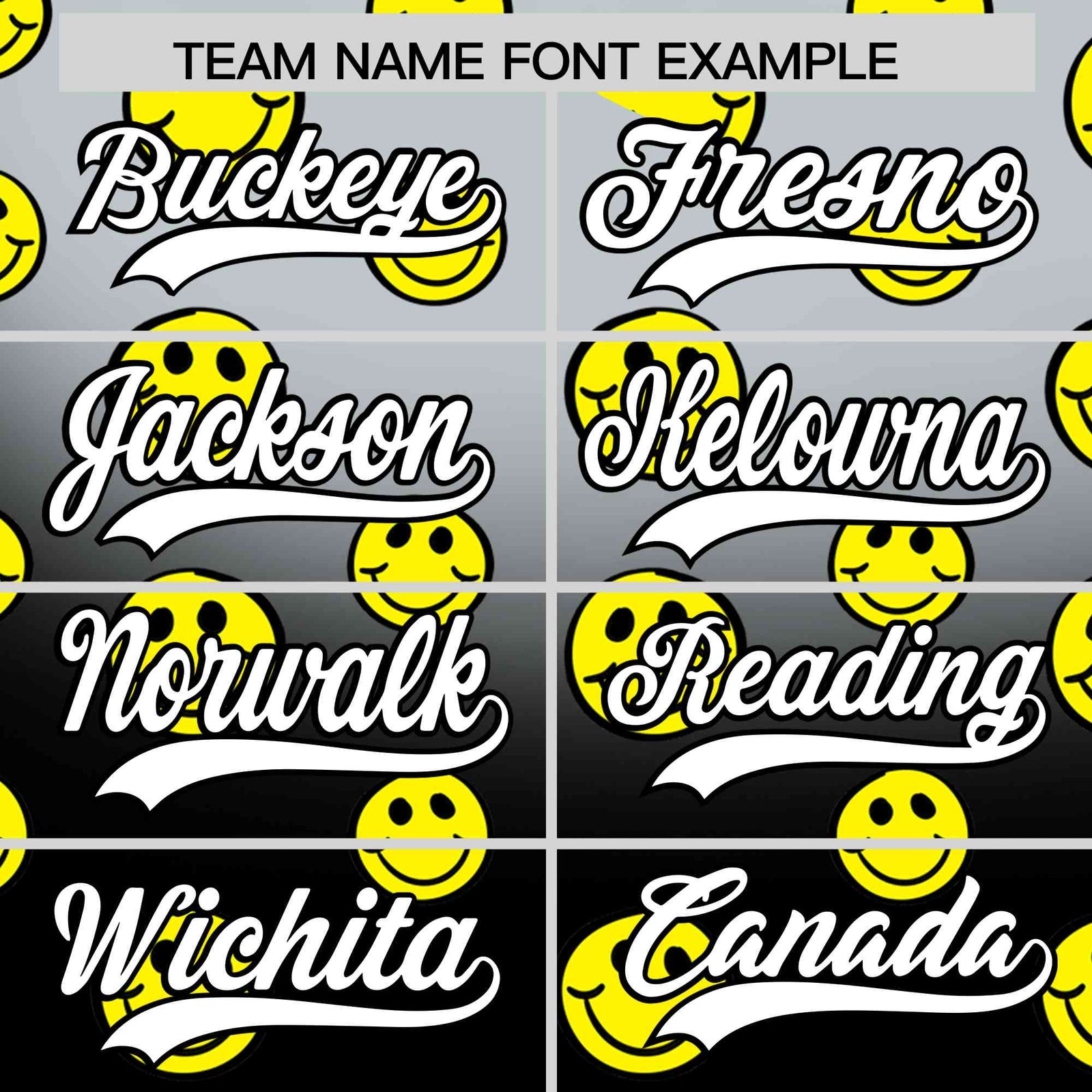 Custom Silver Black Graffiti Gradient Pattern Authentic Smile Baseball Jersey